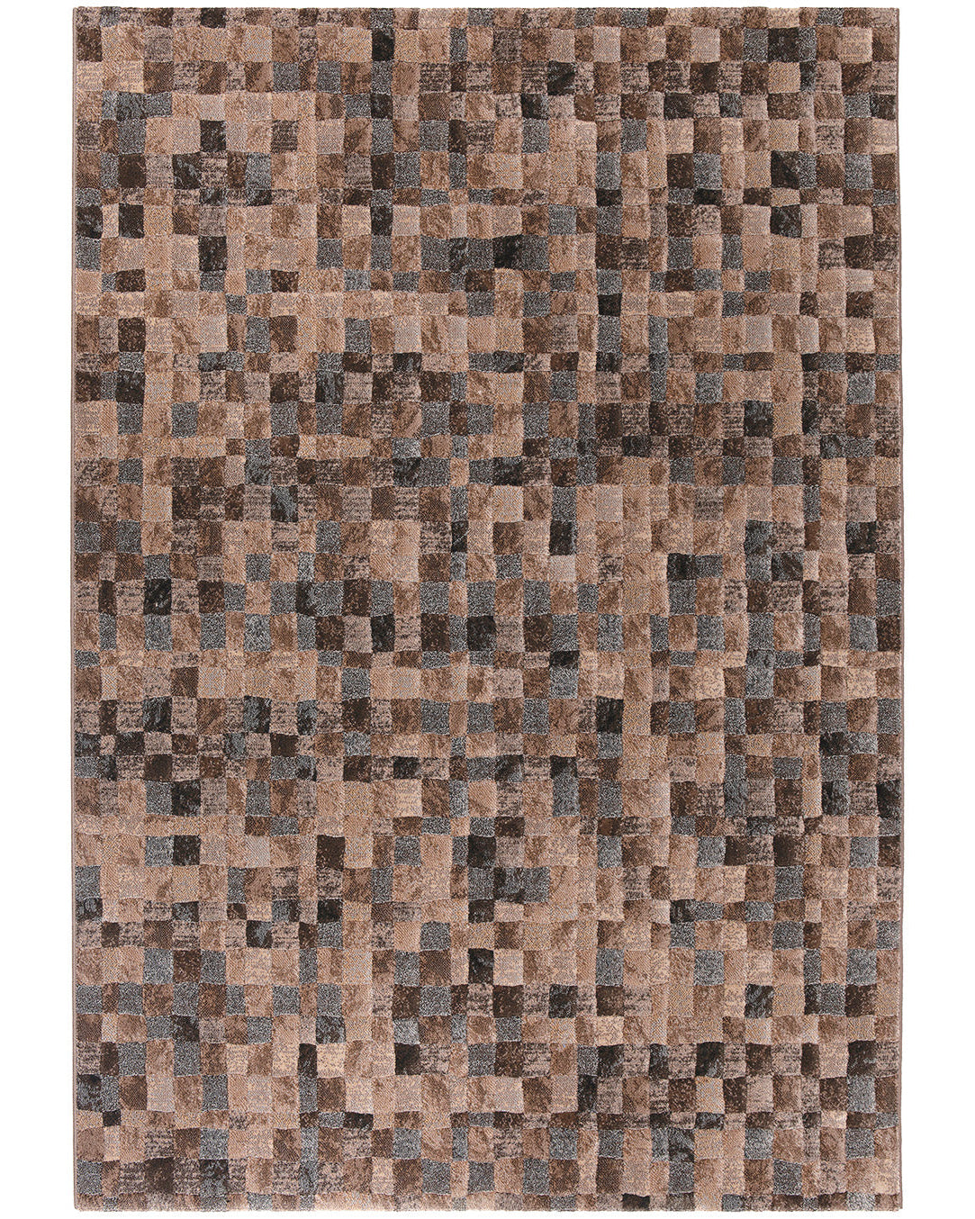 Azul - Tappeto moderno a piccoli riquadri, nocciola 200 X 290