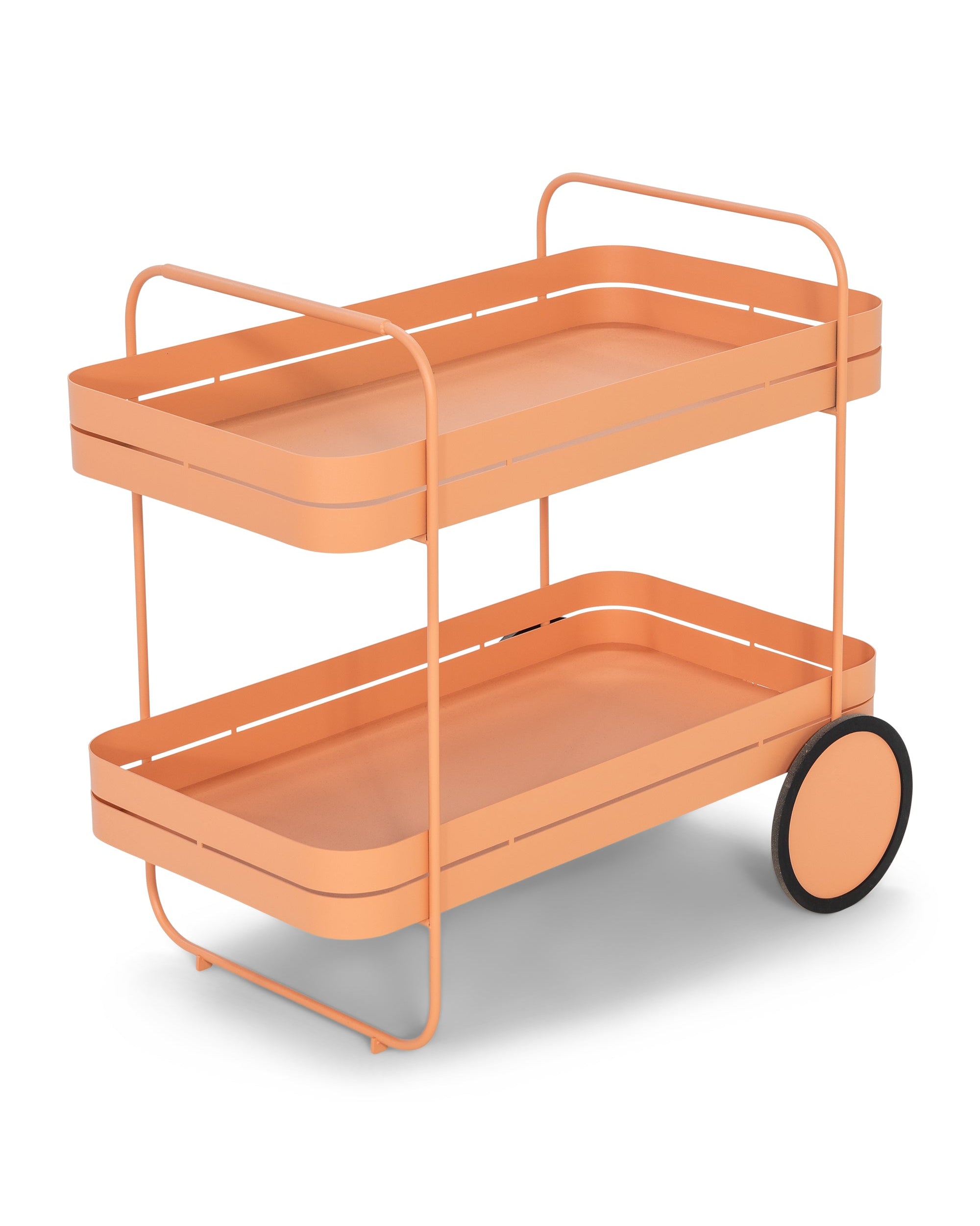 Gin e trolley - carrello bar in metallo color terracotta