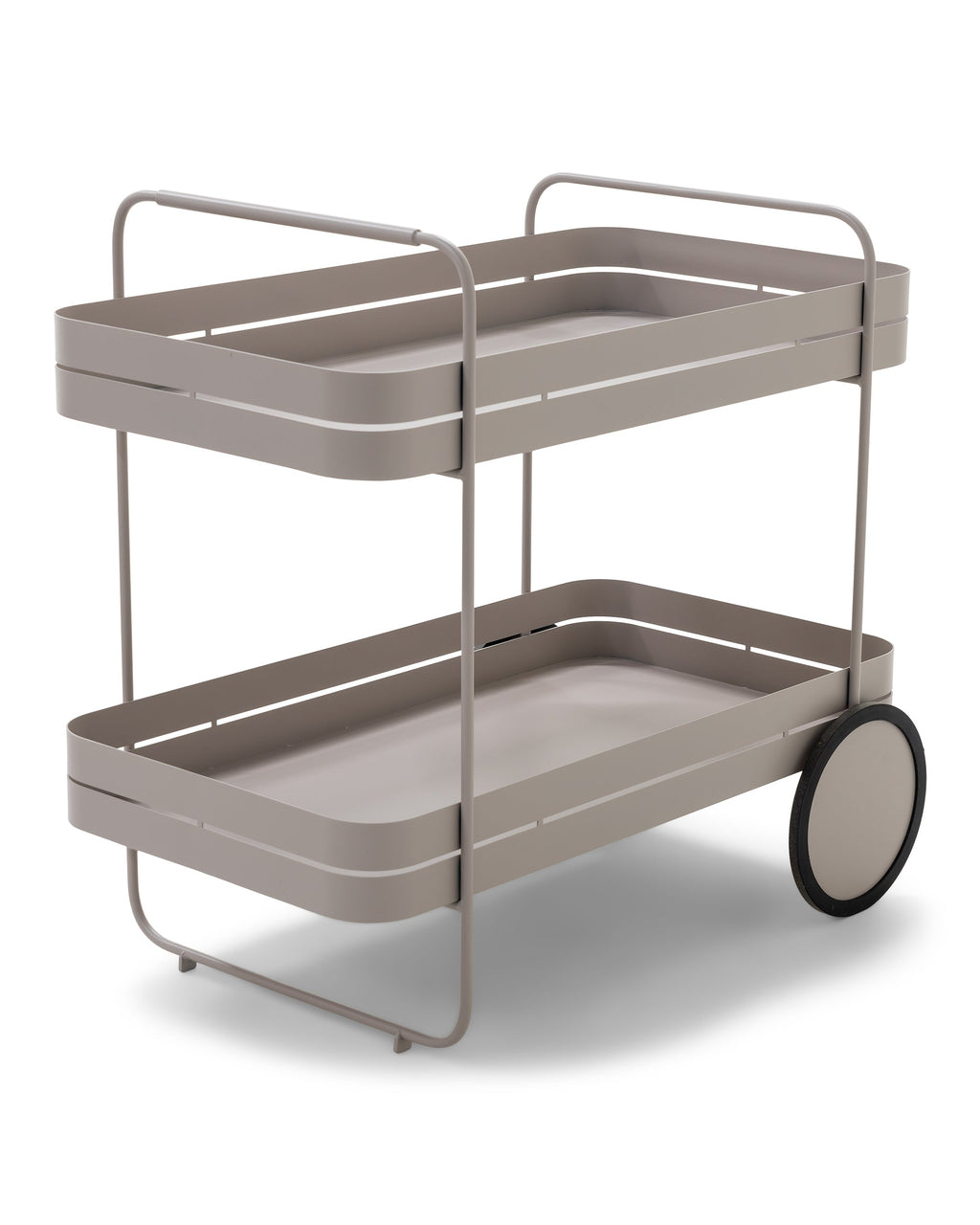 Gin e trolley - carrello bar in metallo grigio tortora