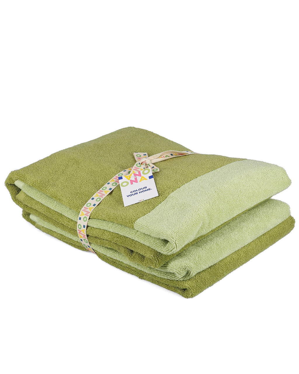 Pixie - Set 2 asciugamani doccia 70x140 cm verde pistacchio