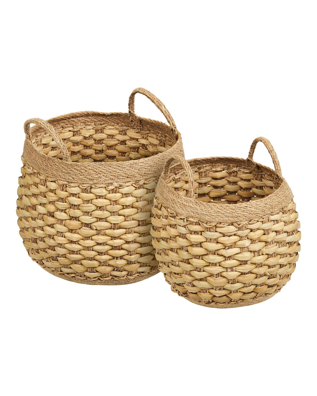 Strahan - Set 2 Cesti, erba in giacinto d'acqua, naturale