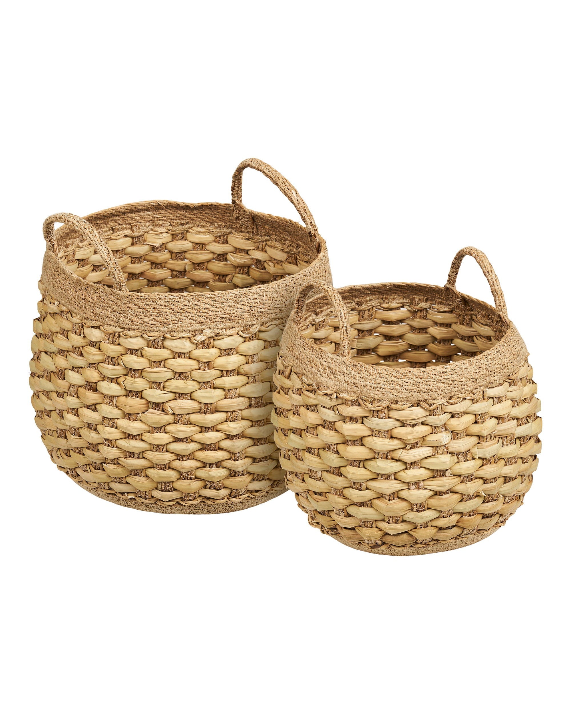 Strahan - Set 2 Cesti, erba in giacinto d'acqua, naturale
