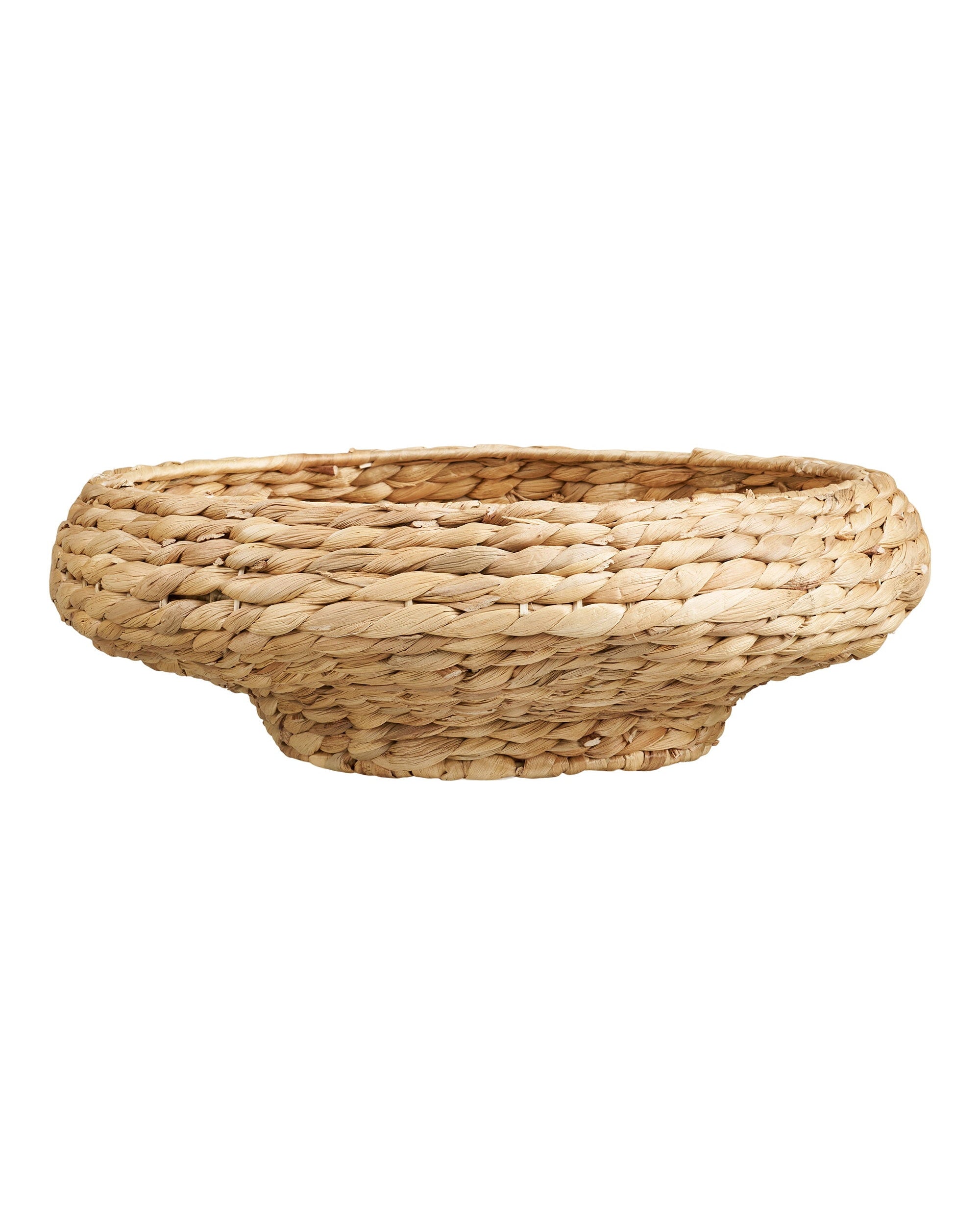 Frellesvig - Cesto in giacinto d'acqua, naturale ø38x12,5cm