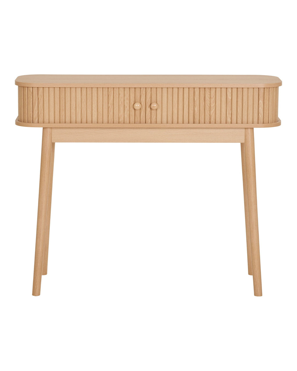 Nikko - Tavolo consolle, 2 ante, naturale 100x30x80 cm