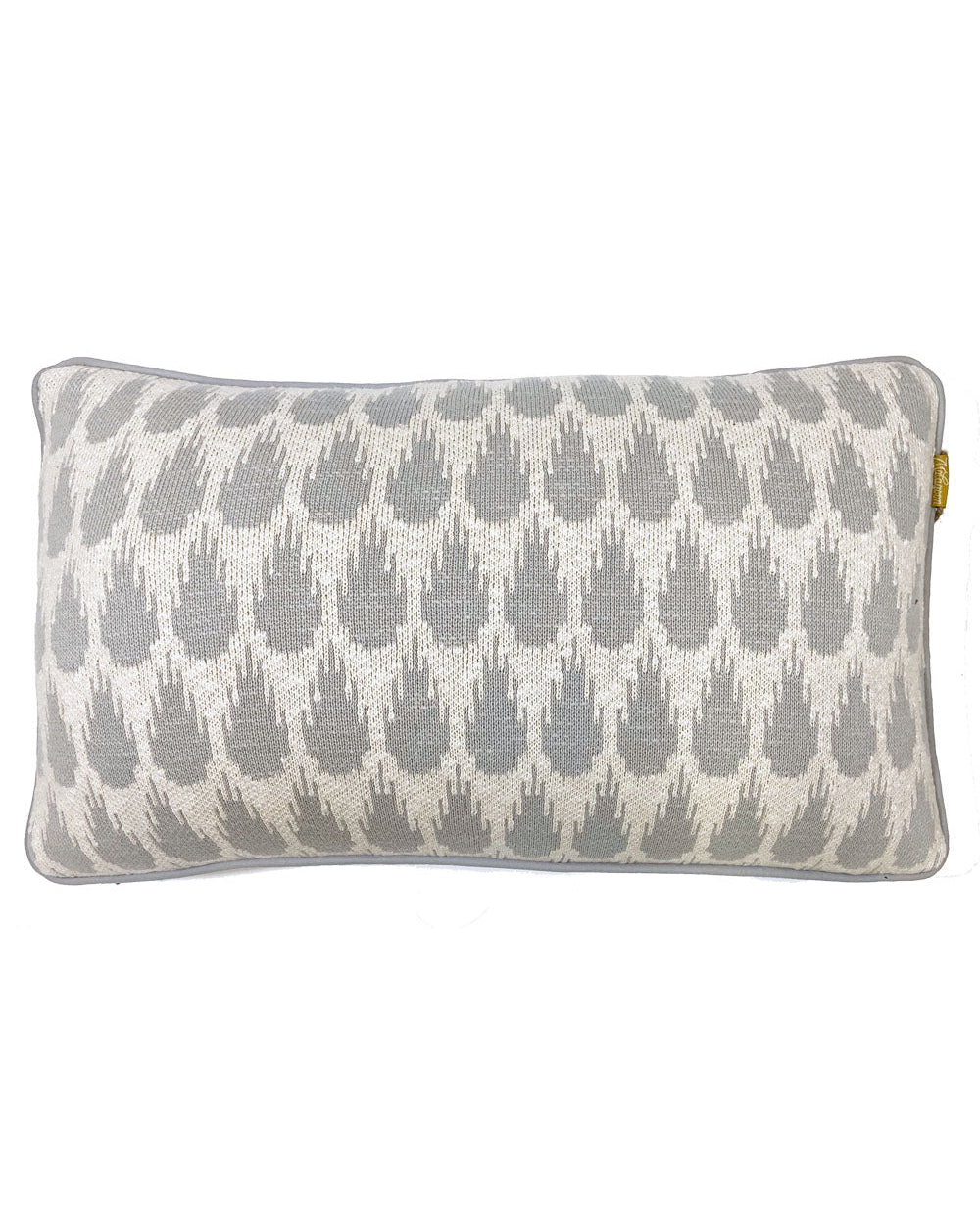 Botanic - cuscino rettangolare grigio chiaro in cotone biologico, 35x60 cm
