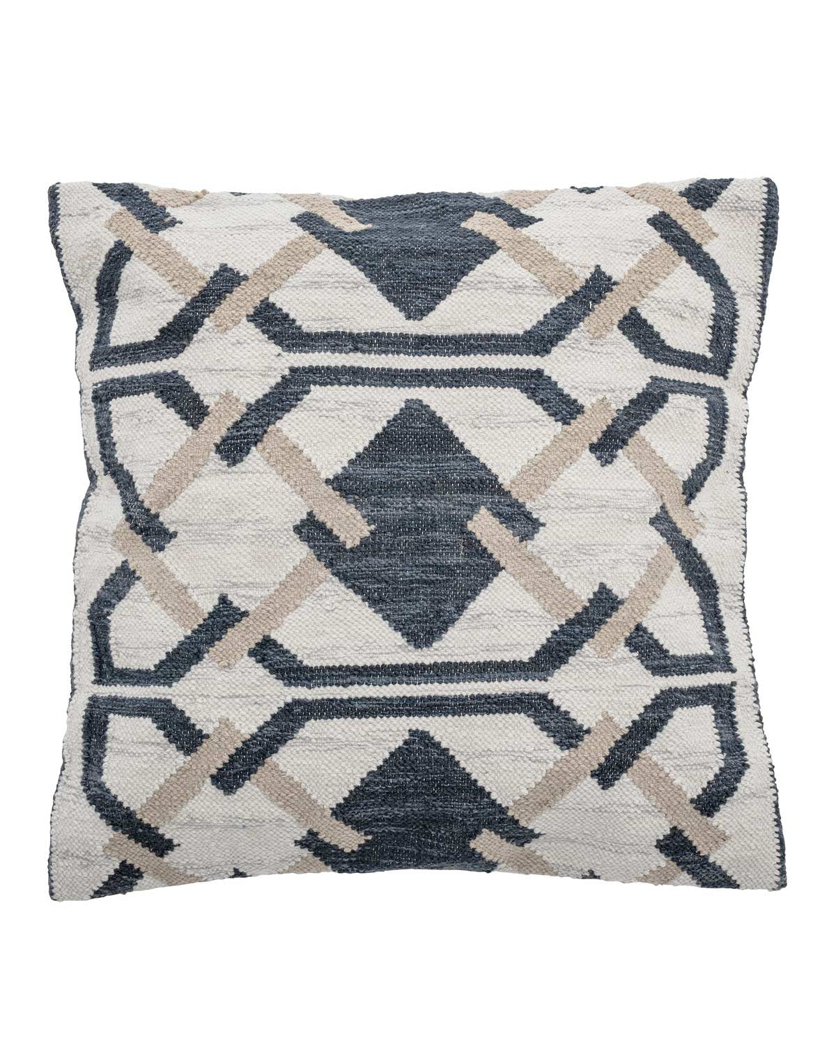 Nordic - Cuscino da terra, fantasia geometrica blu