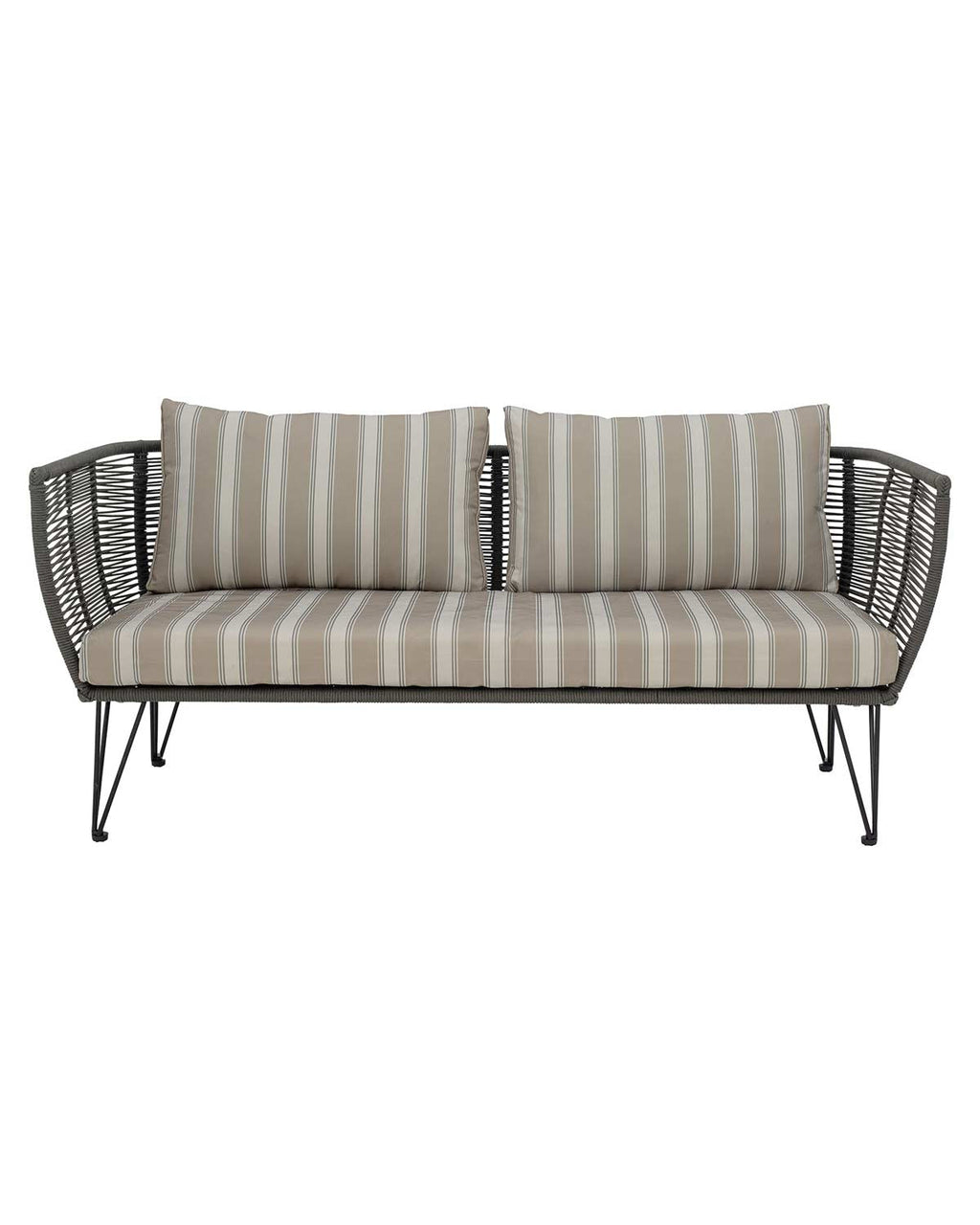 Mundo - divano verde in metallo e corda