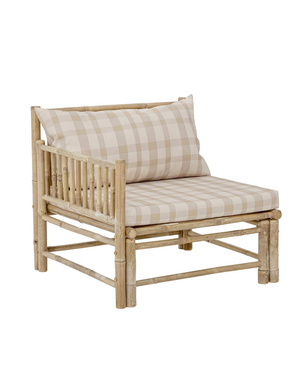 Korfu -  divano in bambù - modulo angolare destro