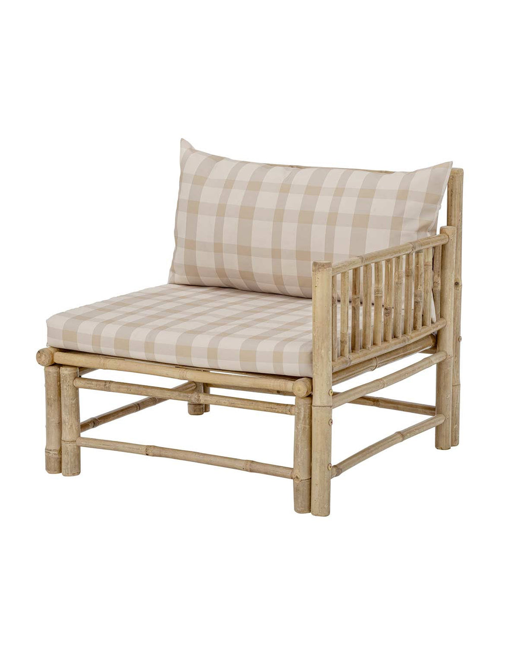 Korfu -  divano in bambù - modulo angolare sinistro