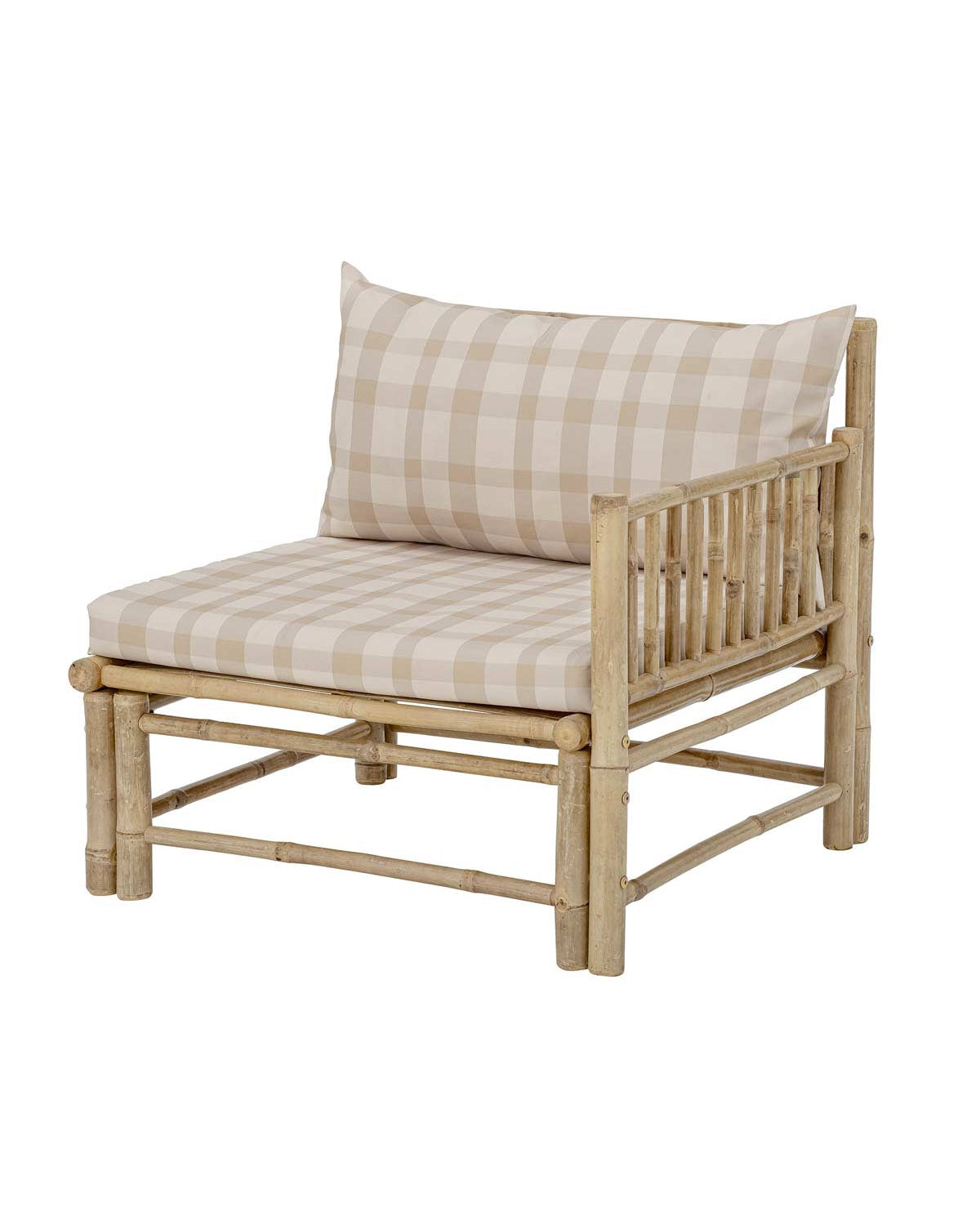 Korfu -  divano in bambù - modulo angolare sinistro