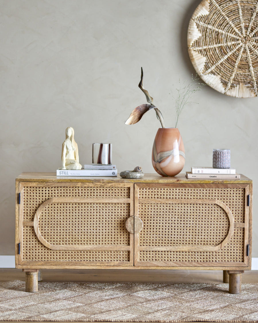 Pablo - mobile basso in legno di mango