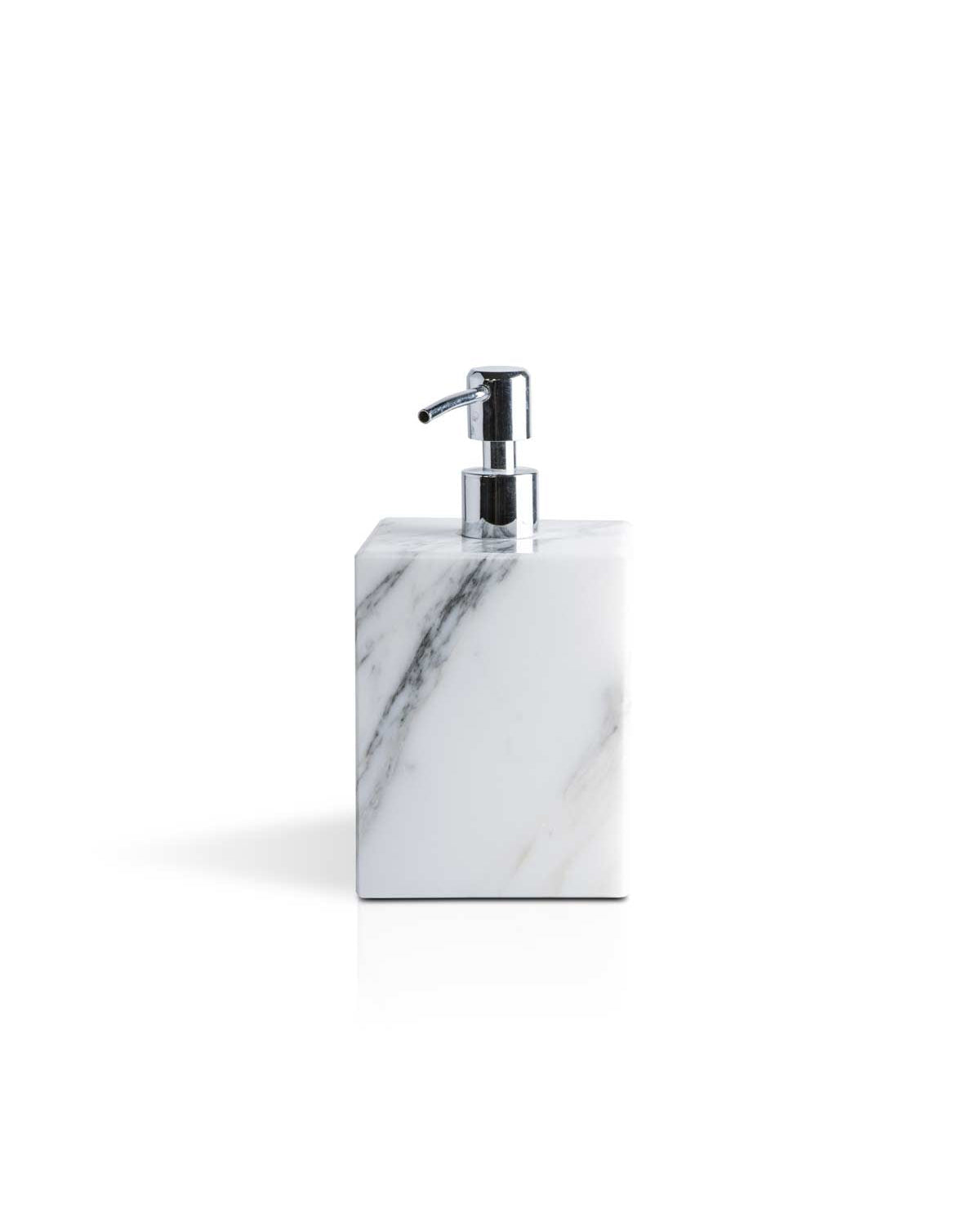 Squared - Dispenser sapone in marmo bianco