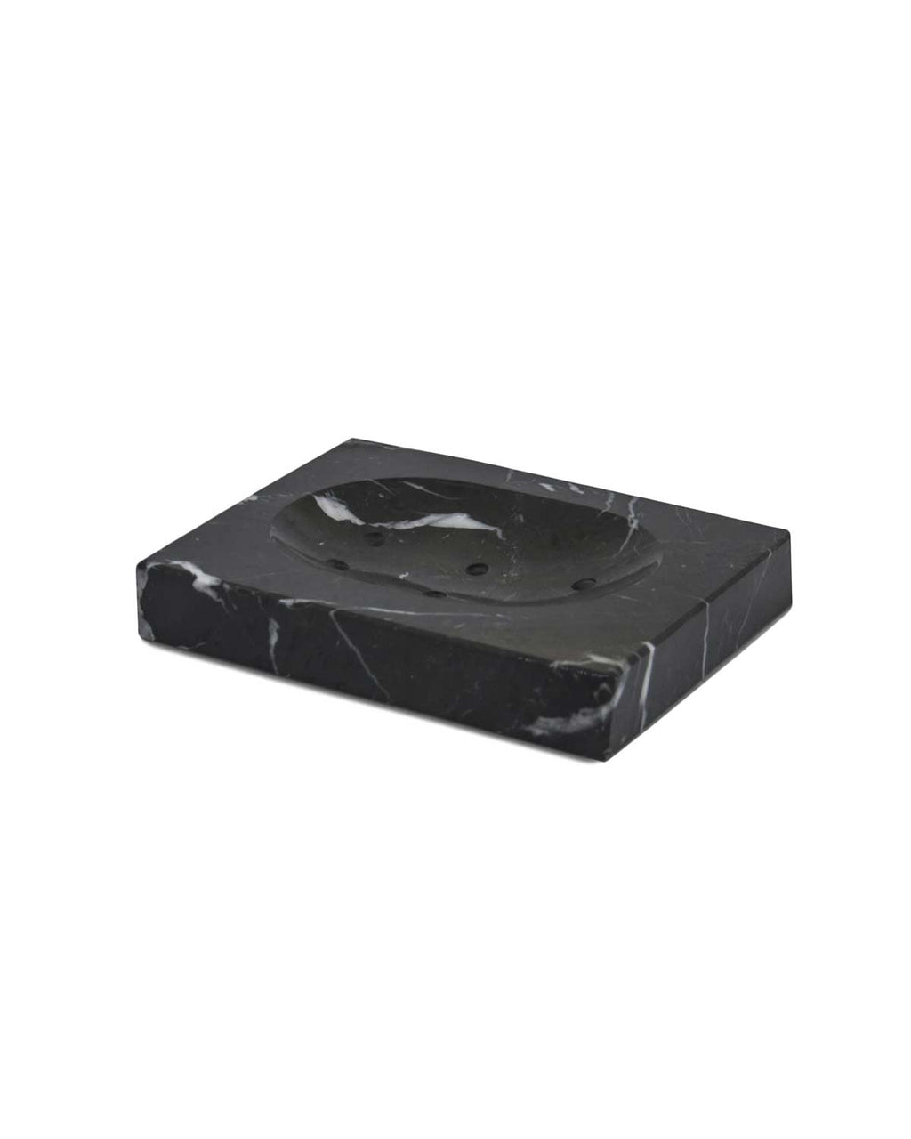 Squared - Portasapone in marmo nero