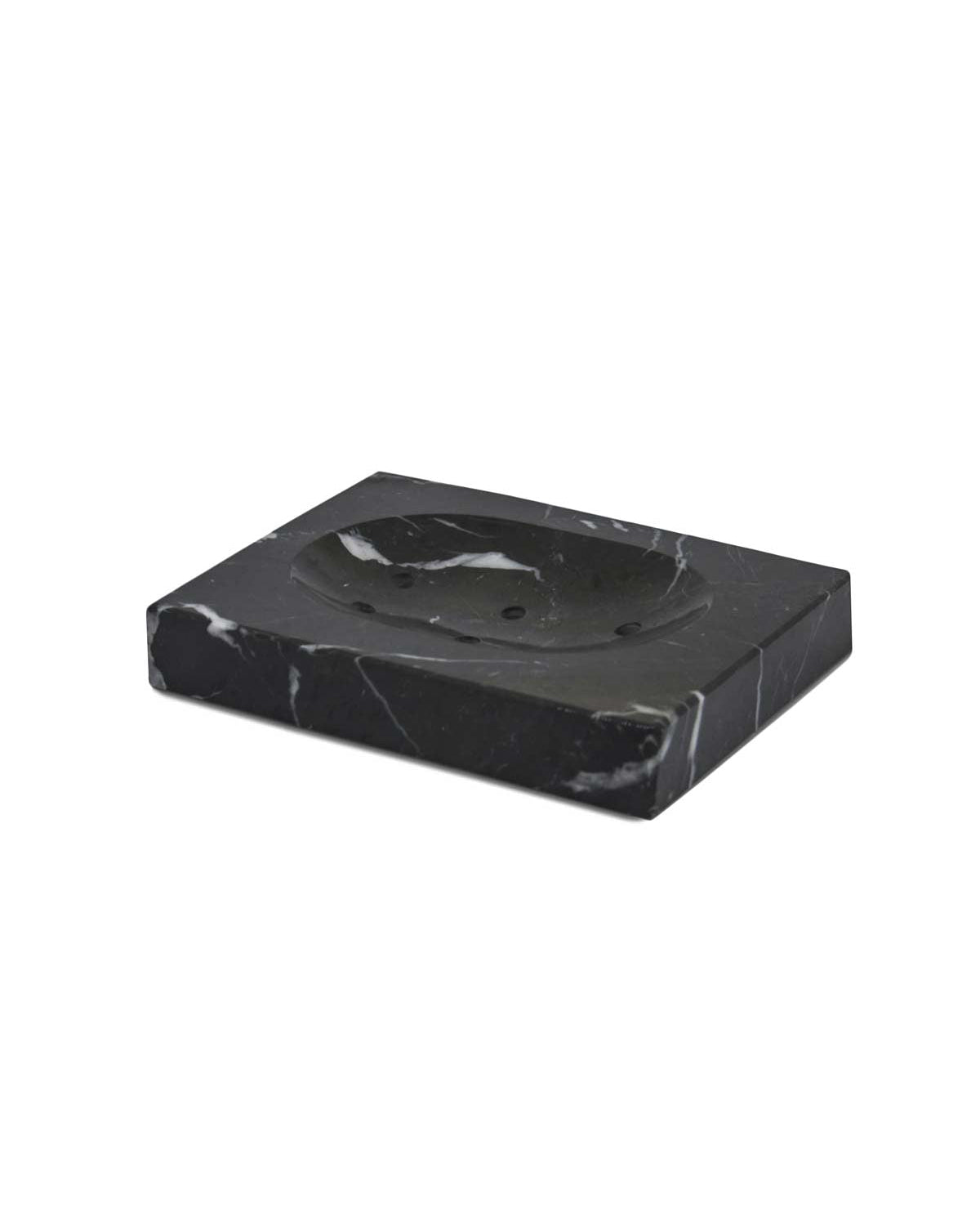 Squared - Portasapone in marmo nero