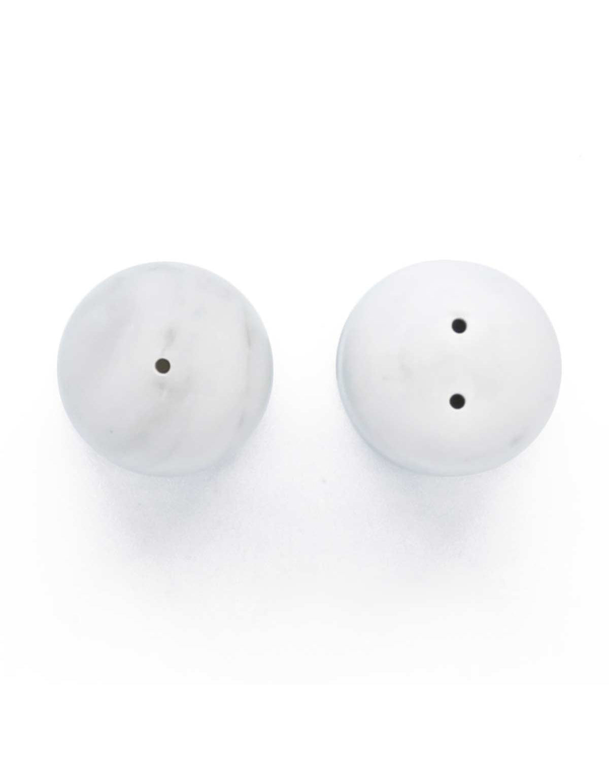 Set sale e pepe in marmo di Carrara