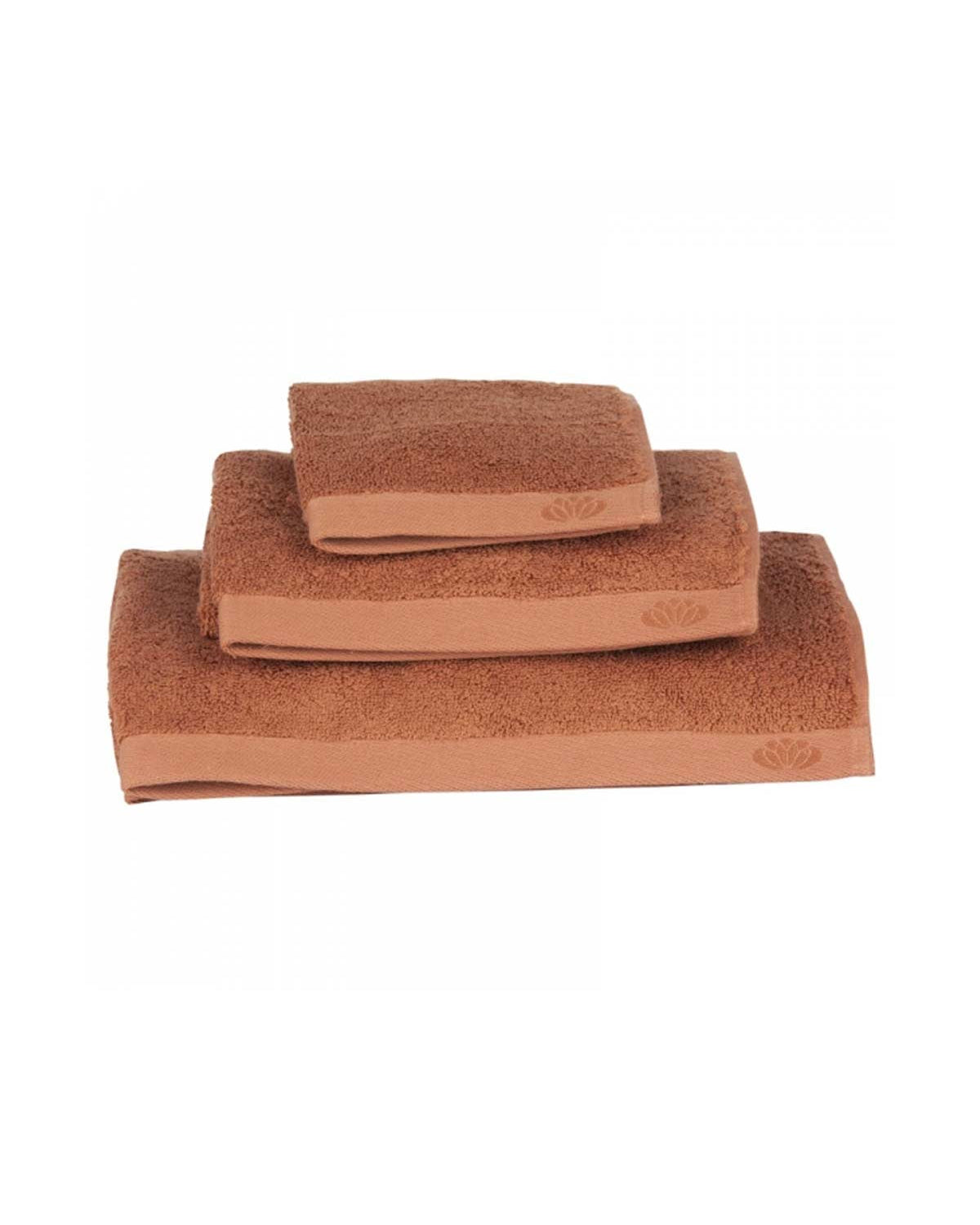 Botanic Deluxe - Asciugamano rosso terracotta