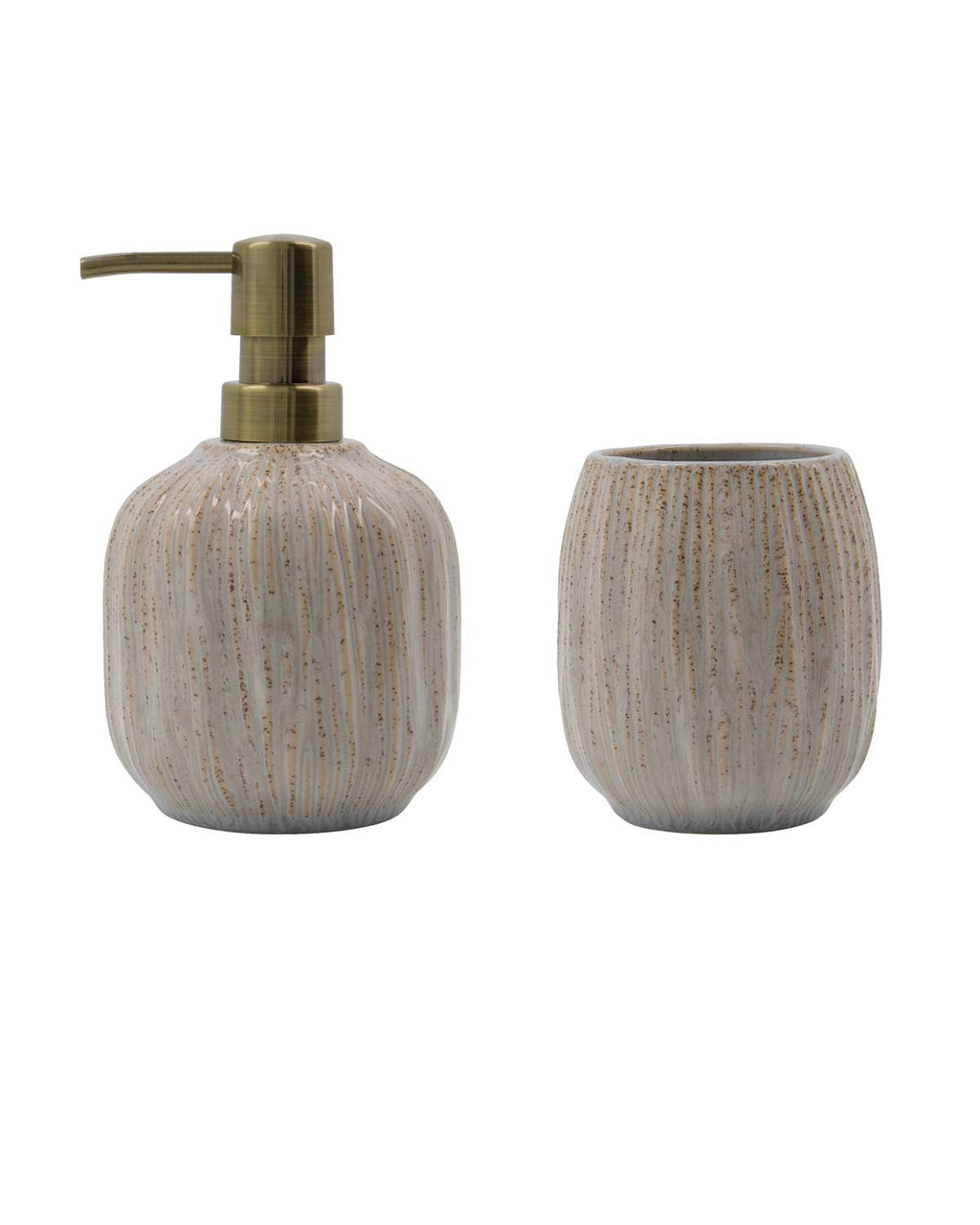 Off - White - set accessori bagno beige