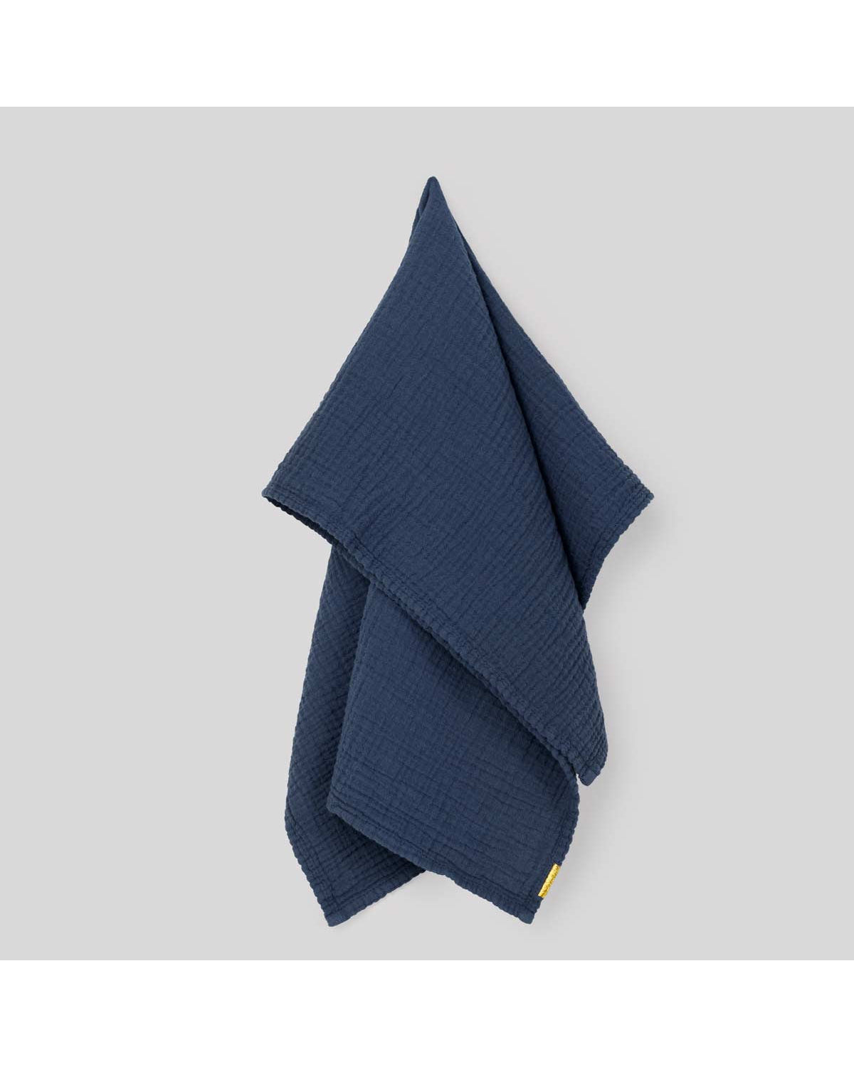 Canovaccio in garza di cotone blu pioggia