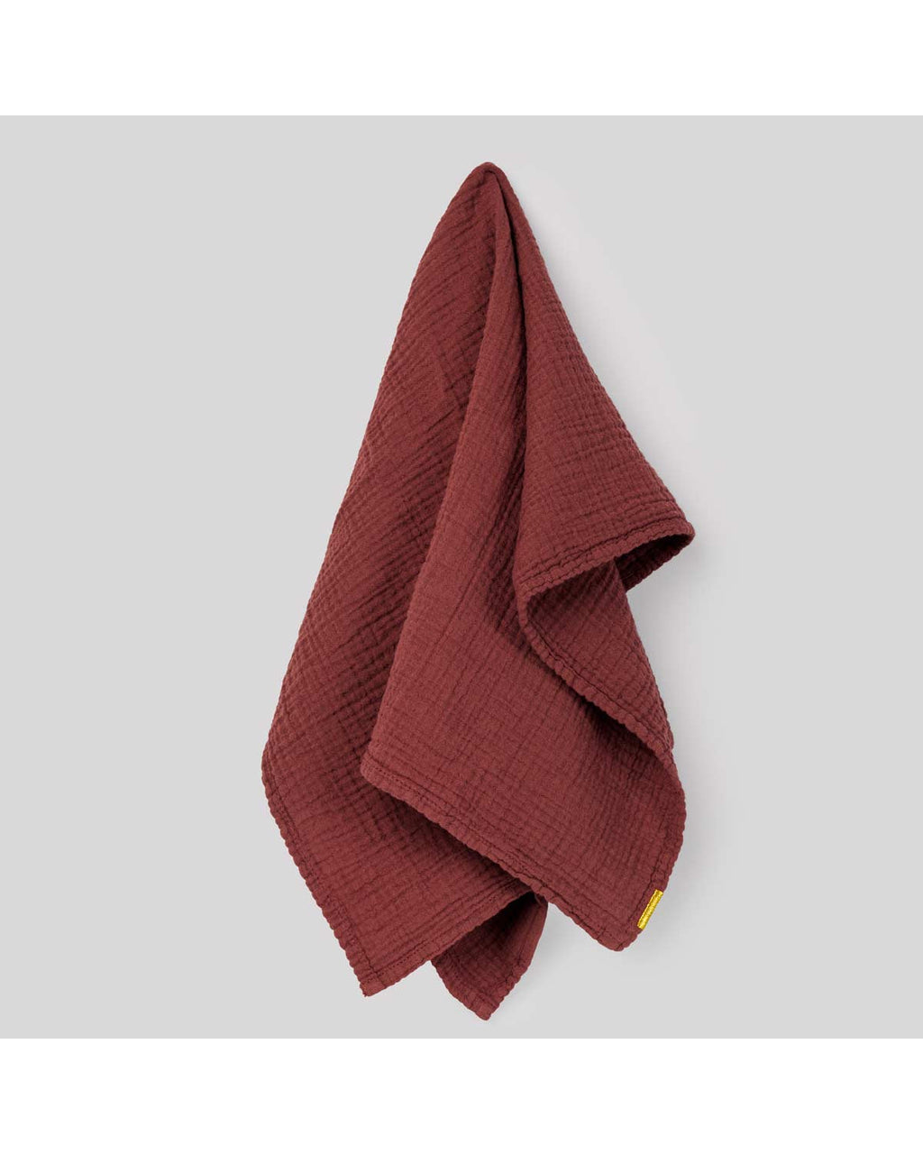 Canovaccio in garza di cotone rosso ruggine