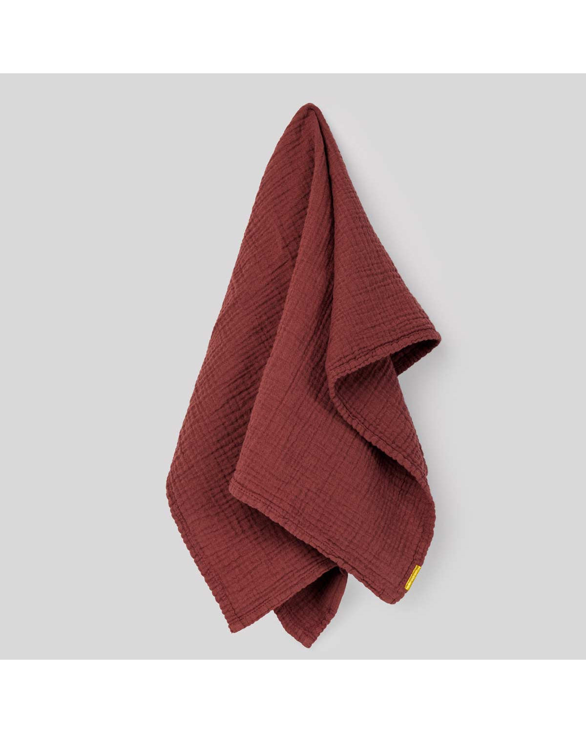 Canovaccio in garza di cotone rosso ruggine