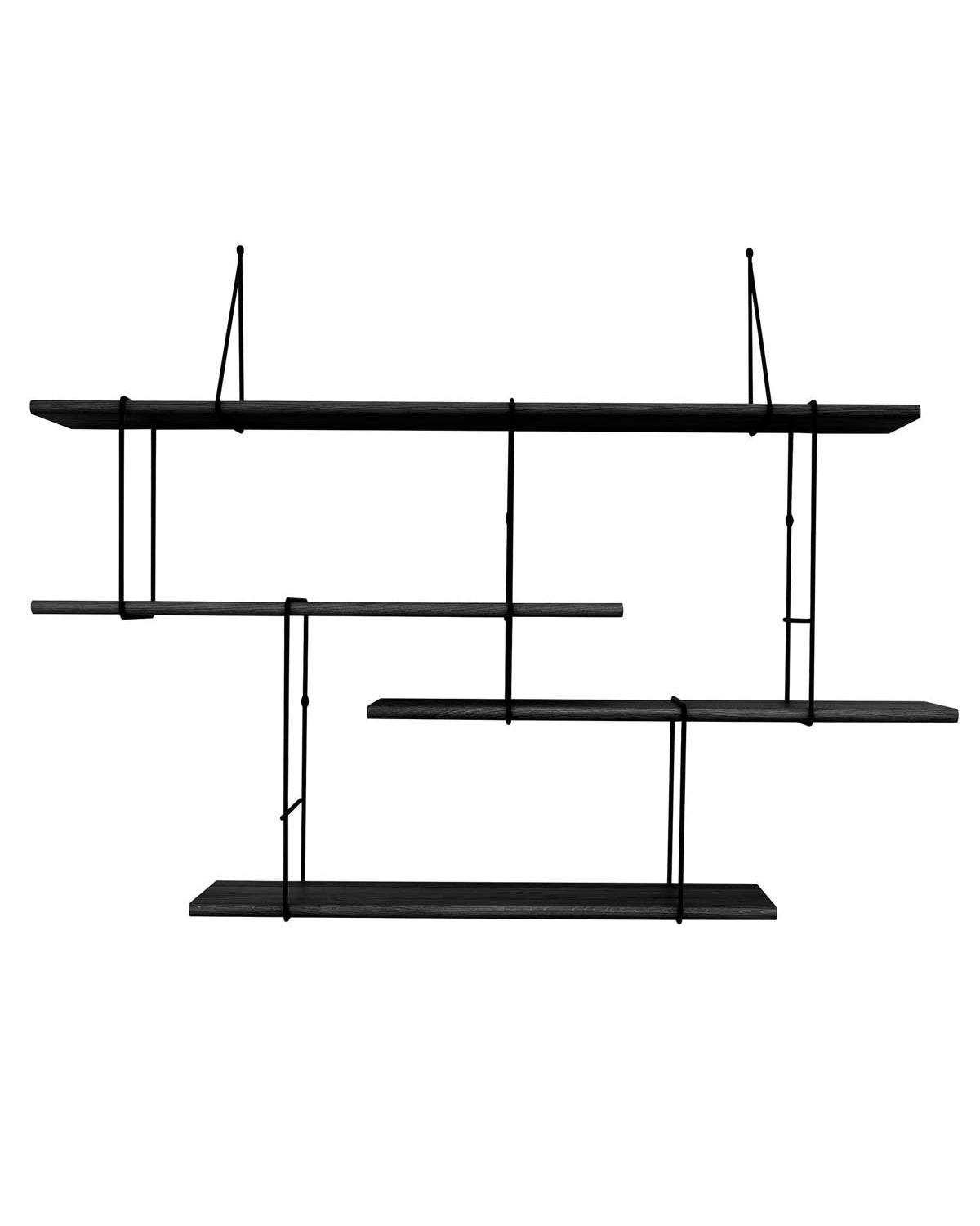 Link 1 - libreria frassino tinto nero e laccato.