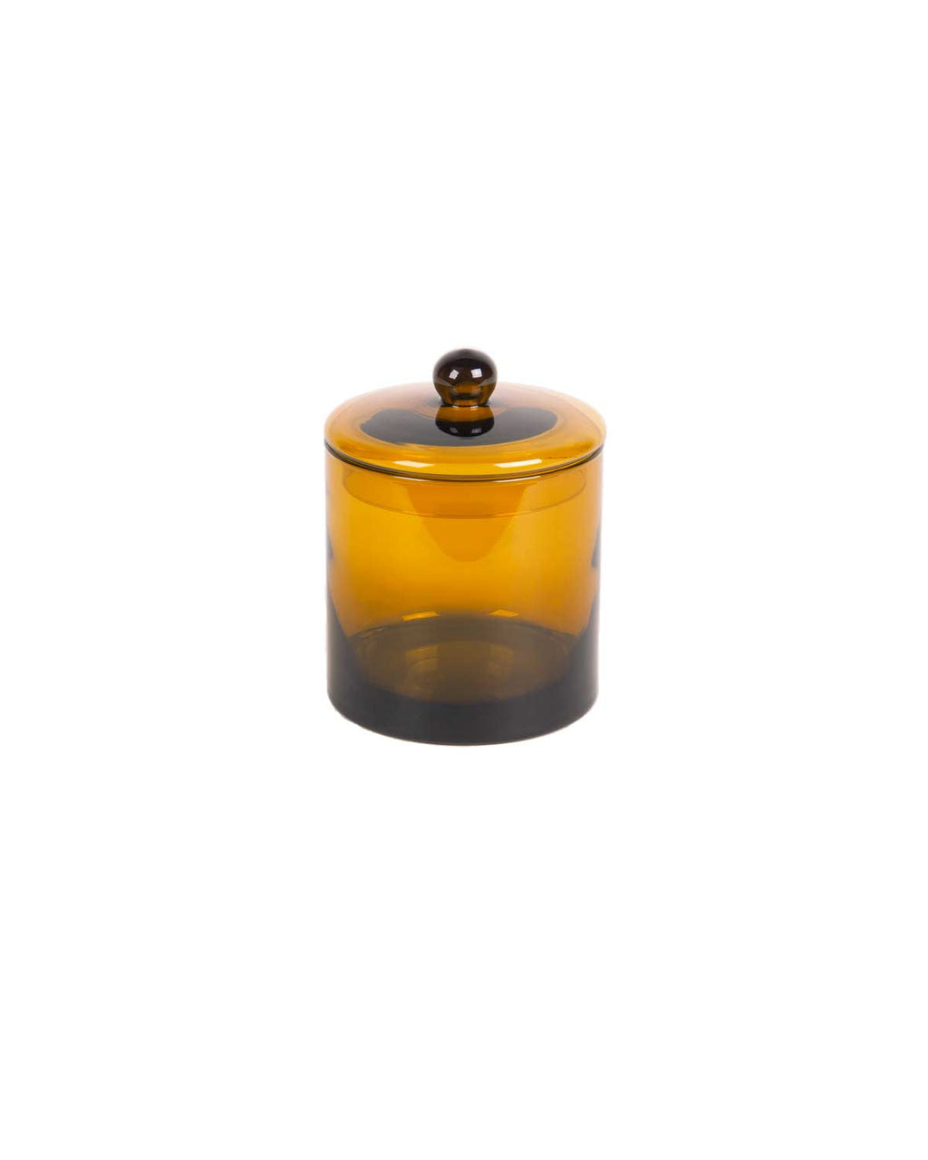 Mika - barattolo in vetro giallo ambra