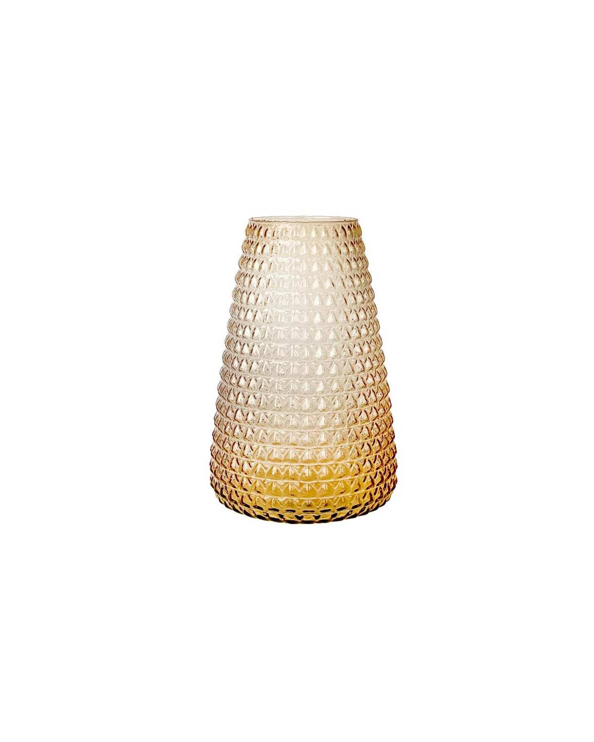 DIM Scale large - vaso in vetro soffiato ambra chiaro