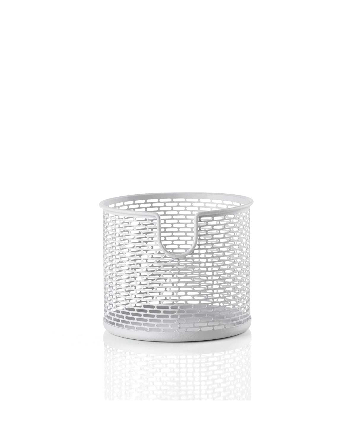 Neu small - cestino in metallo bianco