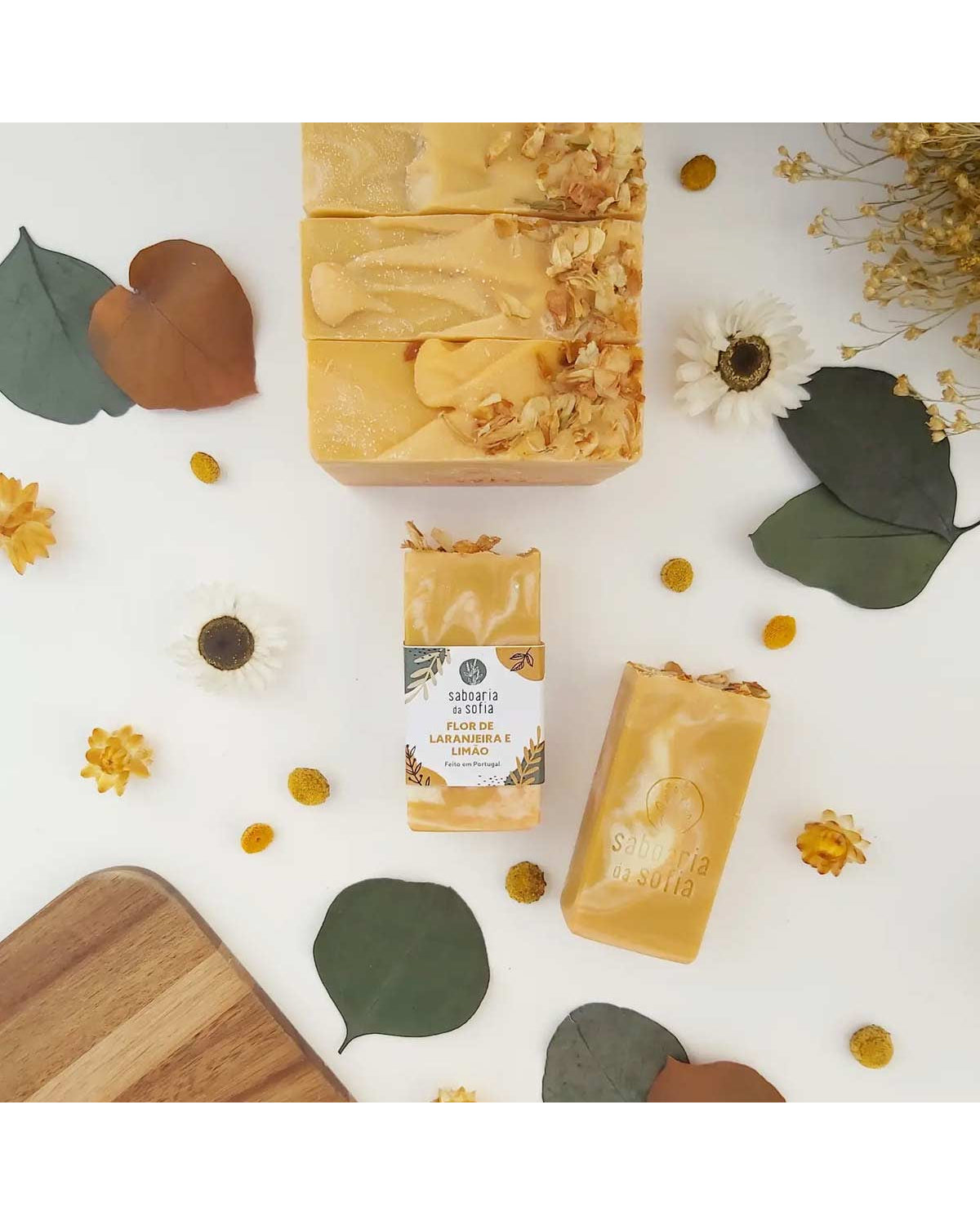 Saponetta artigianale ai fiori di arancio e limone, 60 gr