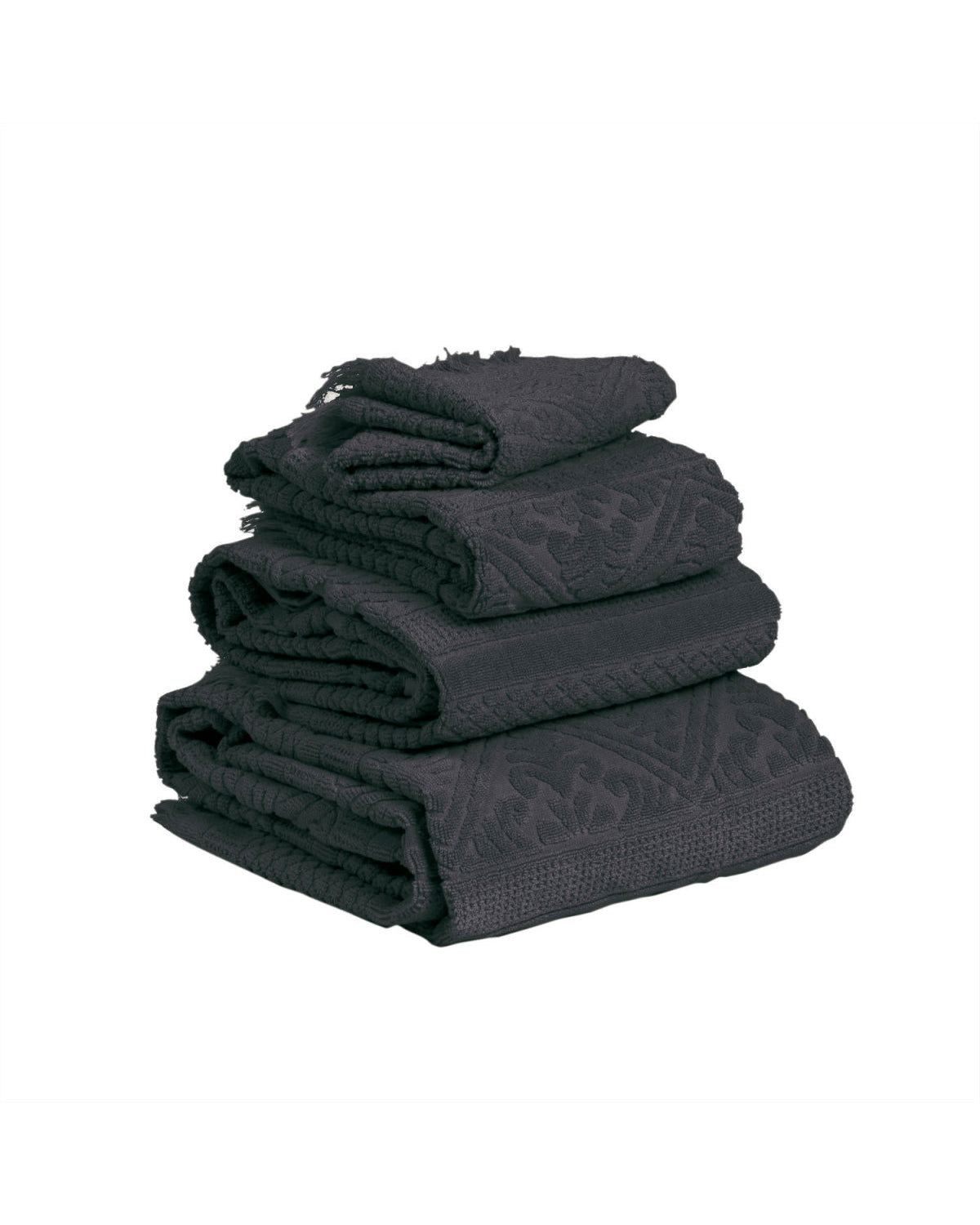 Zoe - Telo doccia grigio scuro  70 X 140