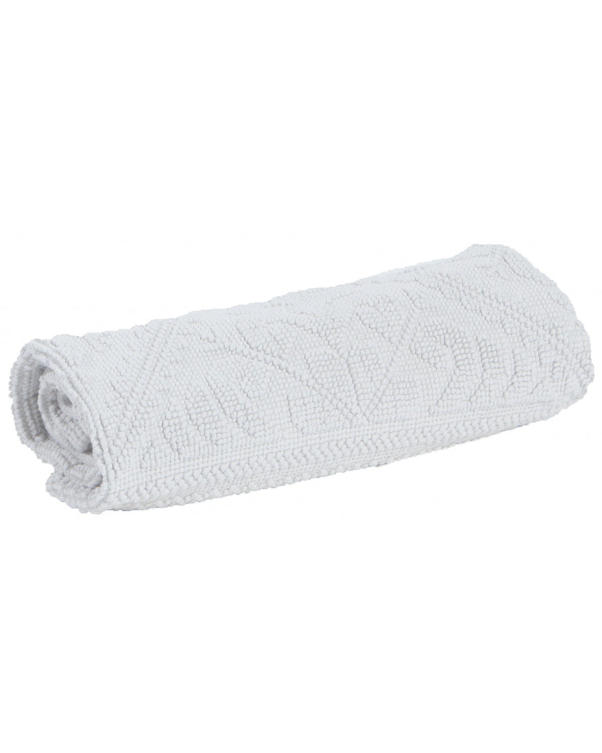 Enzo - Tappeto da bagno bianco neve 54 X 110