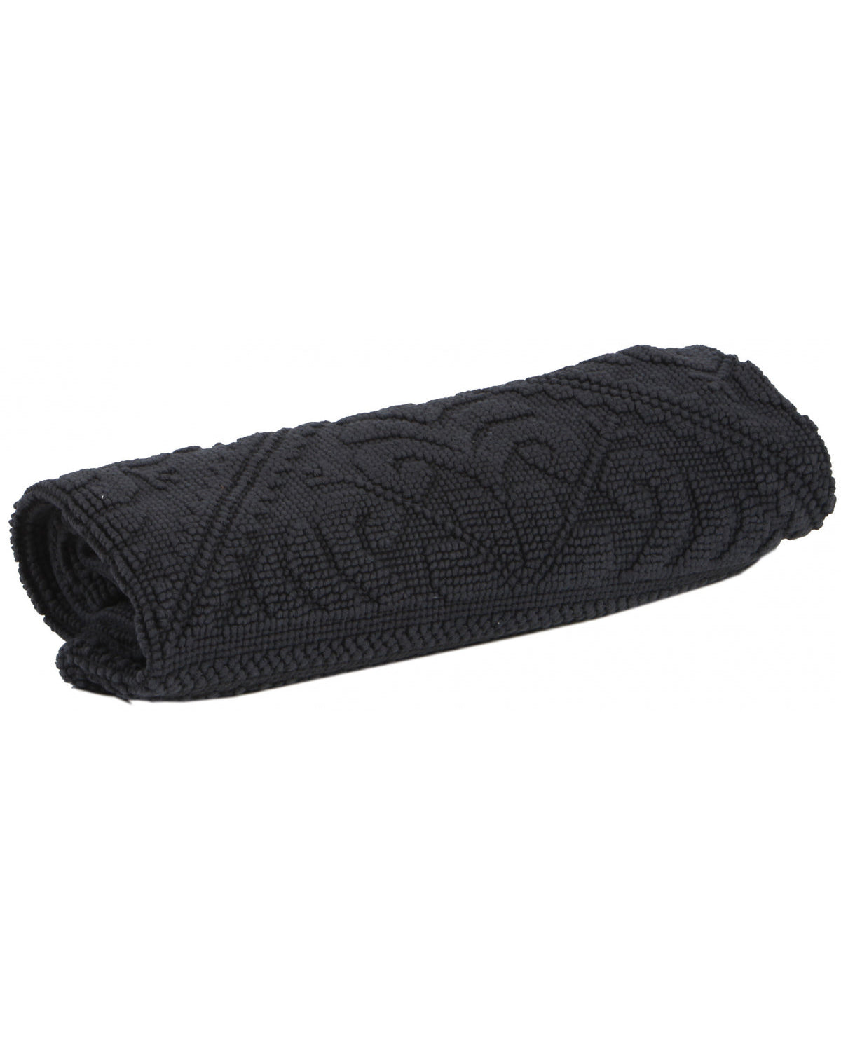 Enzo - Tappeto da bagno grigio scuro 54 X 64