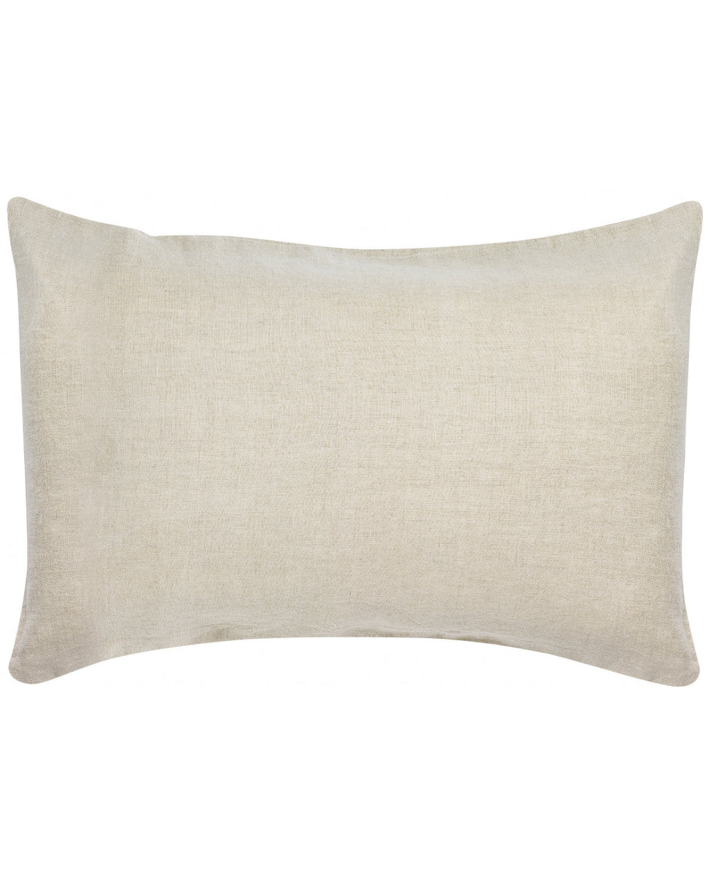 Zeff - Federa per cuscino in lino lavato a pietra tinta naturale, 50 X 75