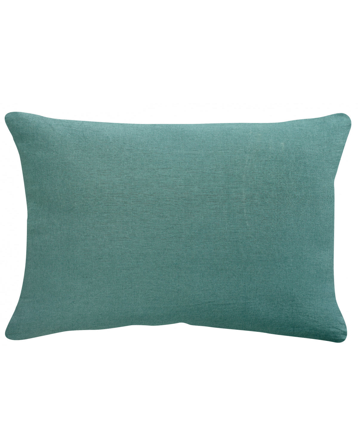 Zeff - Federa per cuscino in lino Stonewashed verde prussia, 50 X 75