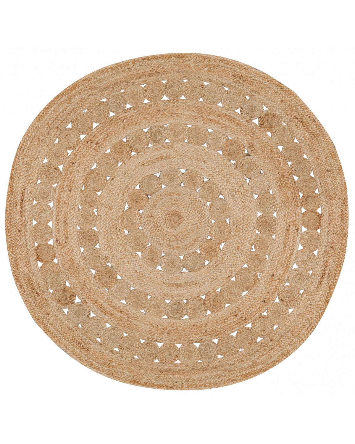 Patna - Tappeto tondo in juta, diametro 120