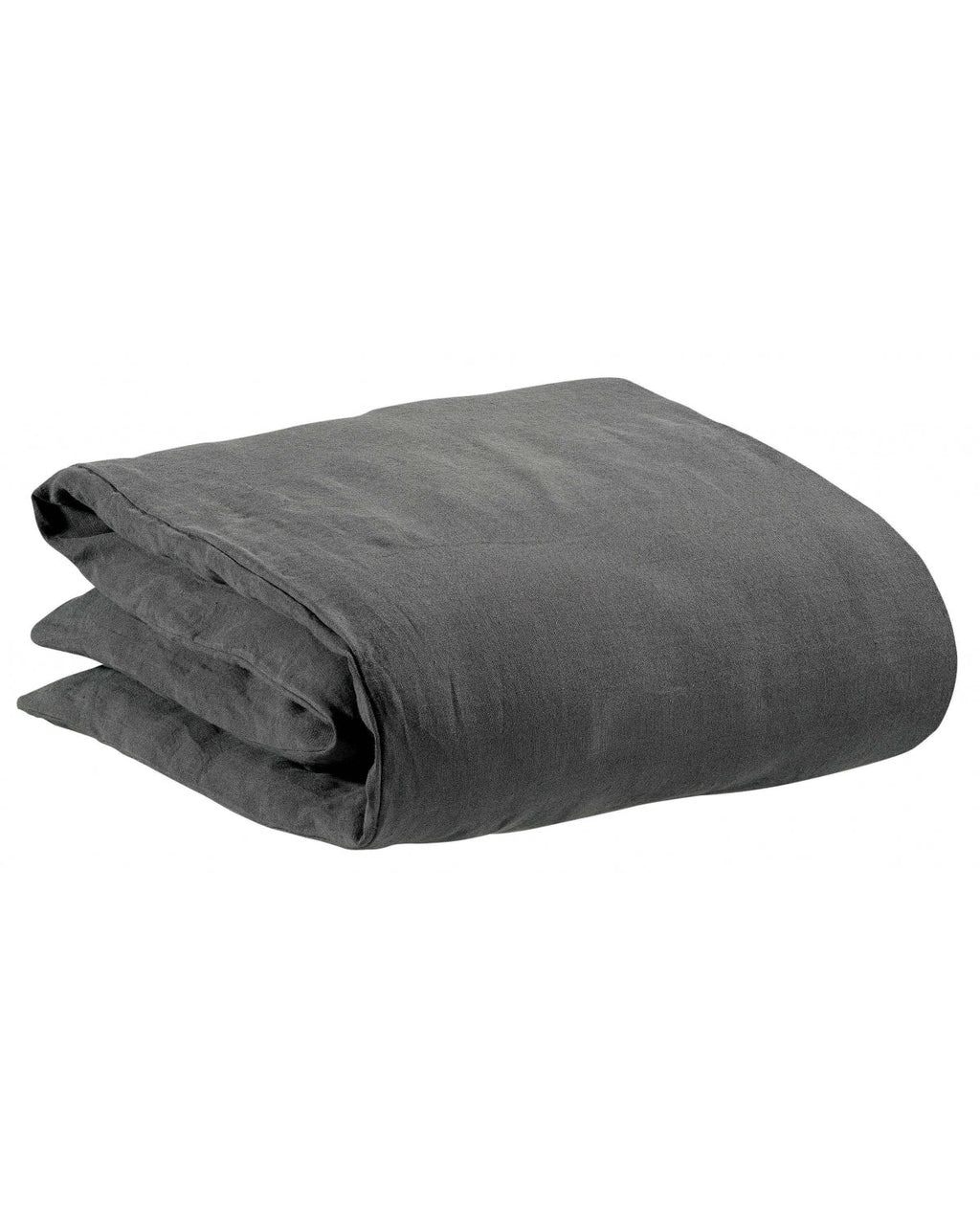 Zeff - Copripiumino in puro lino stonewashed grigio scuro, 240 X 220