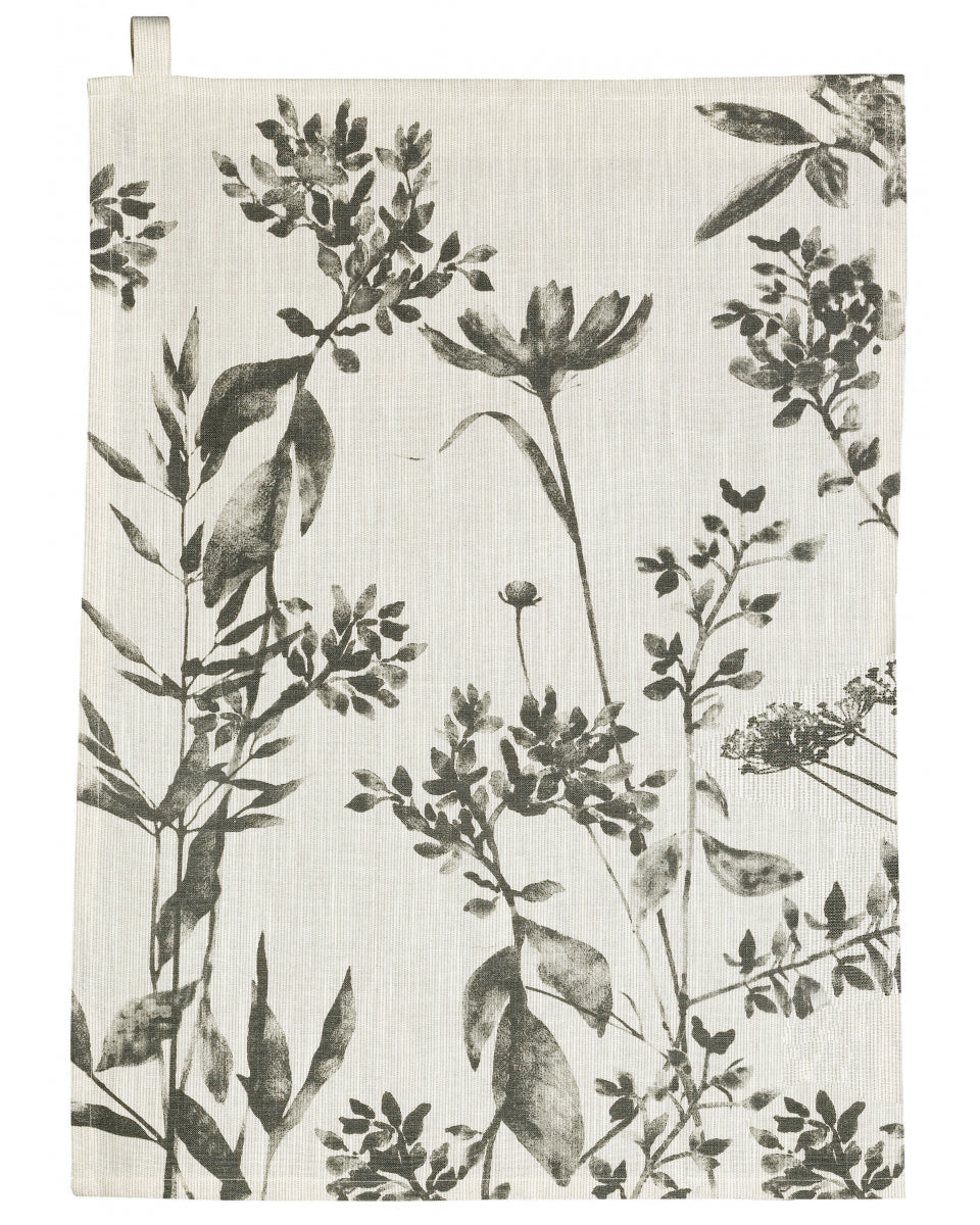 Isam - strofinaccio da cucina in cotone, fantasia floreale, 50 X 70