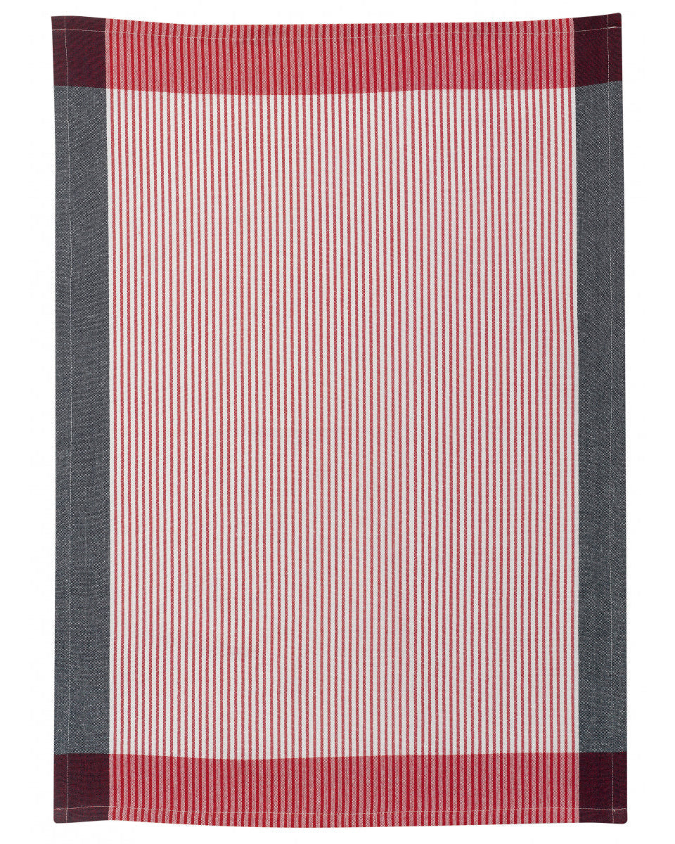 Dinis - Asciugamano da cucina rosso e grigio, 50 X 70