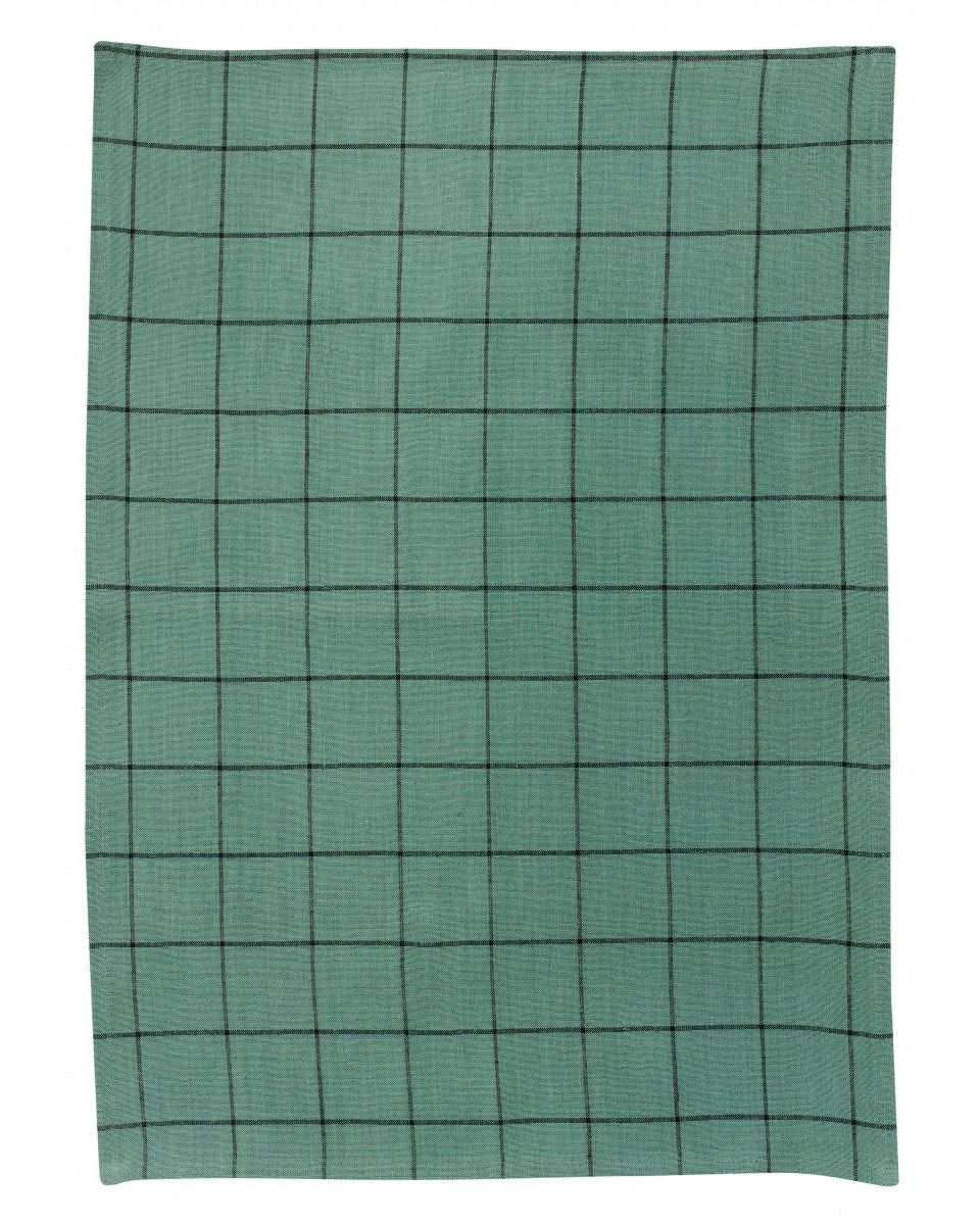 Kilia - Canovaccio da cucina a quadretti verde, 50 X 70