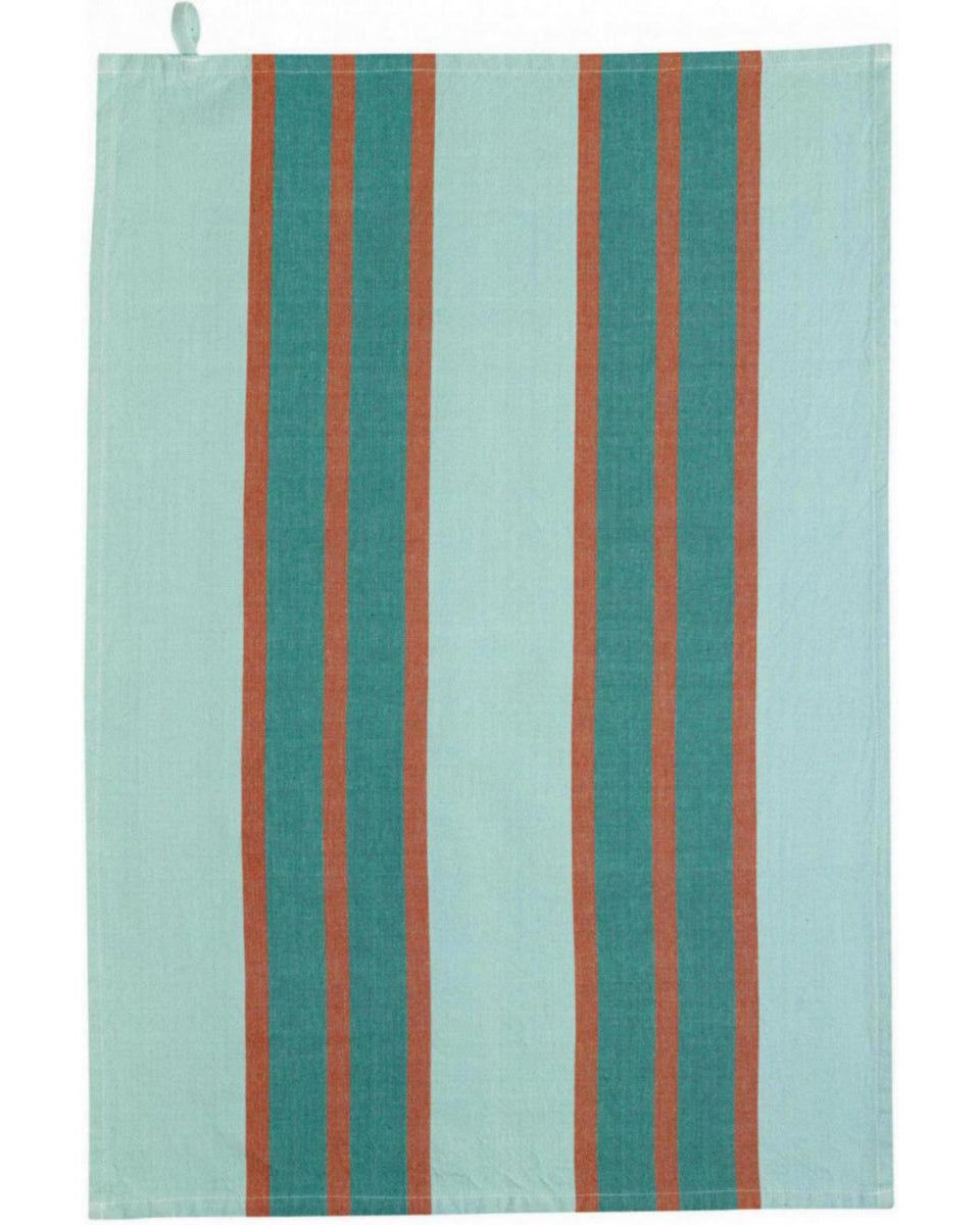 Yuna - strofinaccio da cucina in cotone riciclato verde acqua, 50 X 70