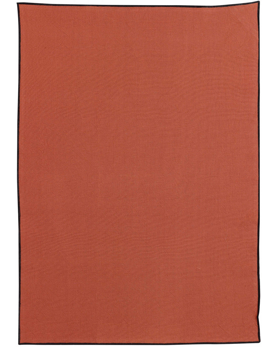 Isae - Canovaccio in cotone riciclato rosso, 50 X 70