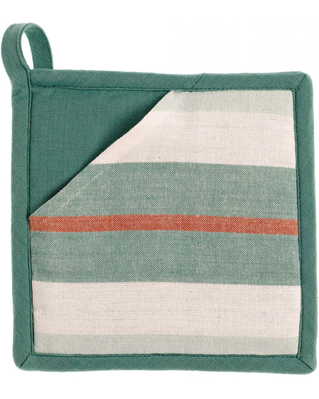 Yuna - presina in cotone riciclato verde acqua,  20 X 20