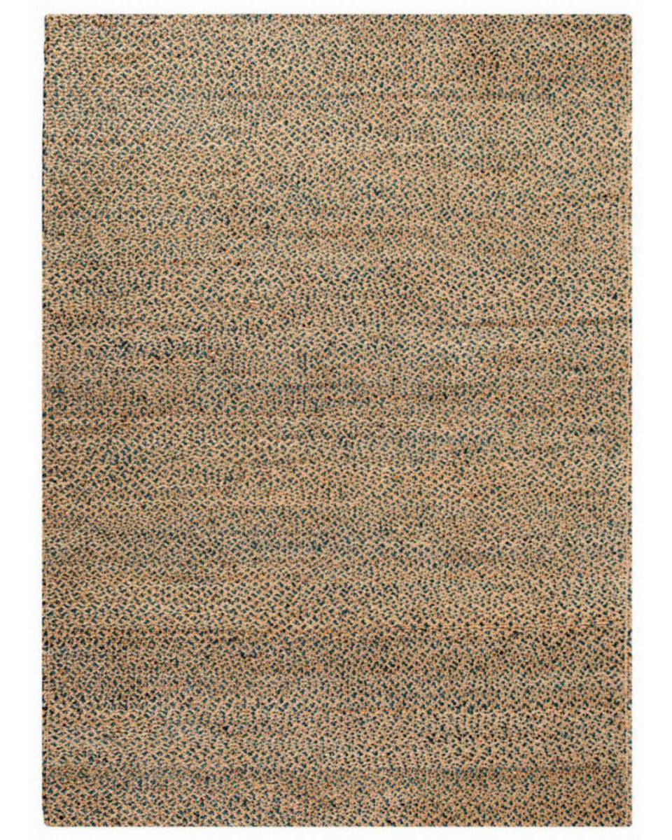 Elliot - Tappeto tinta naturale e blu, 120 X 170