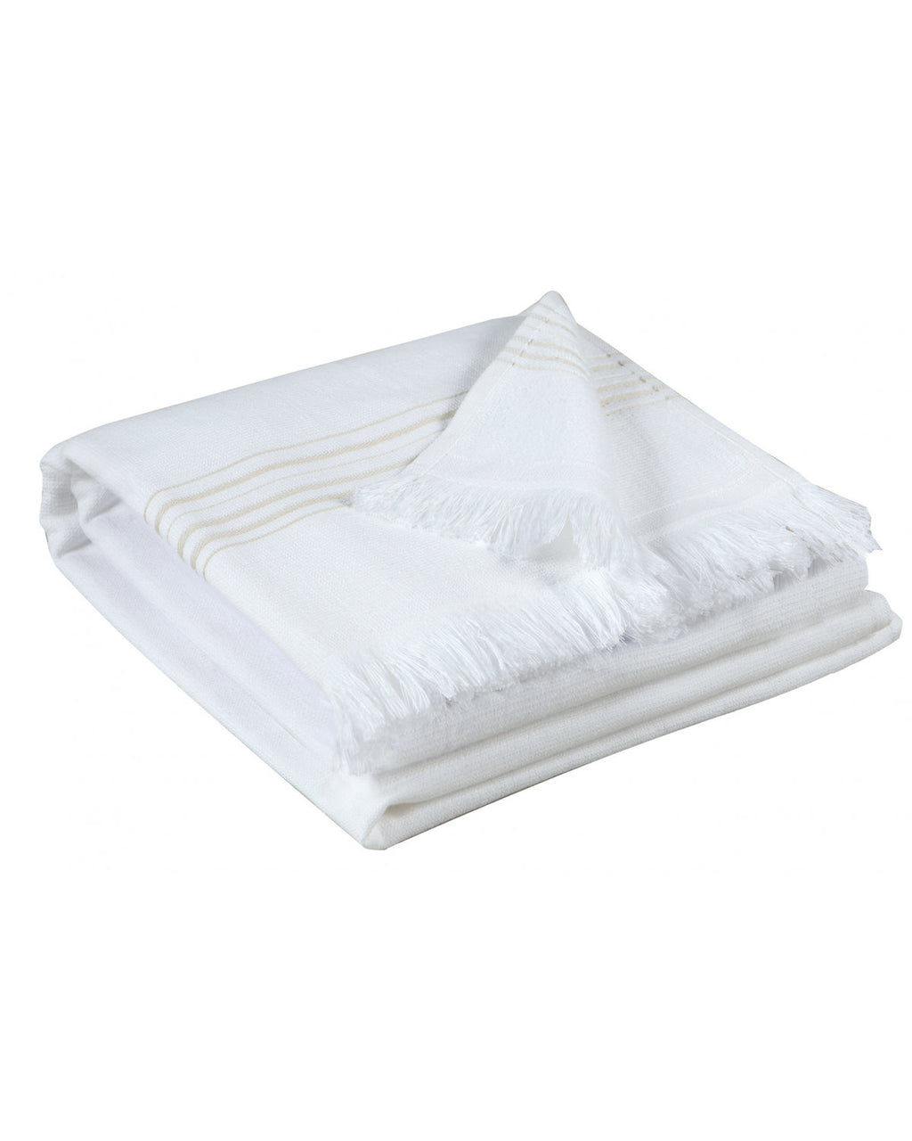 Cancun - Asciugamano Hammam bianco neve 90 X 180