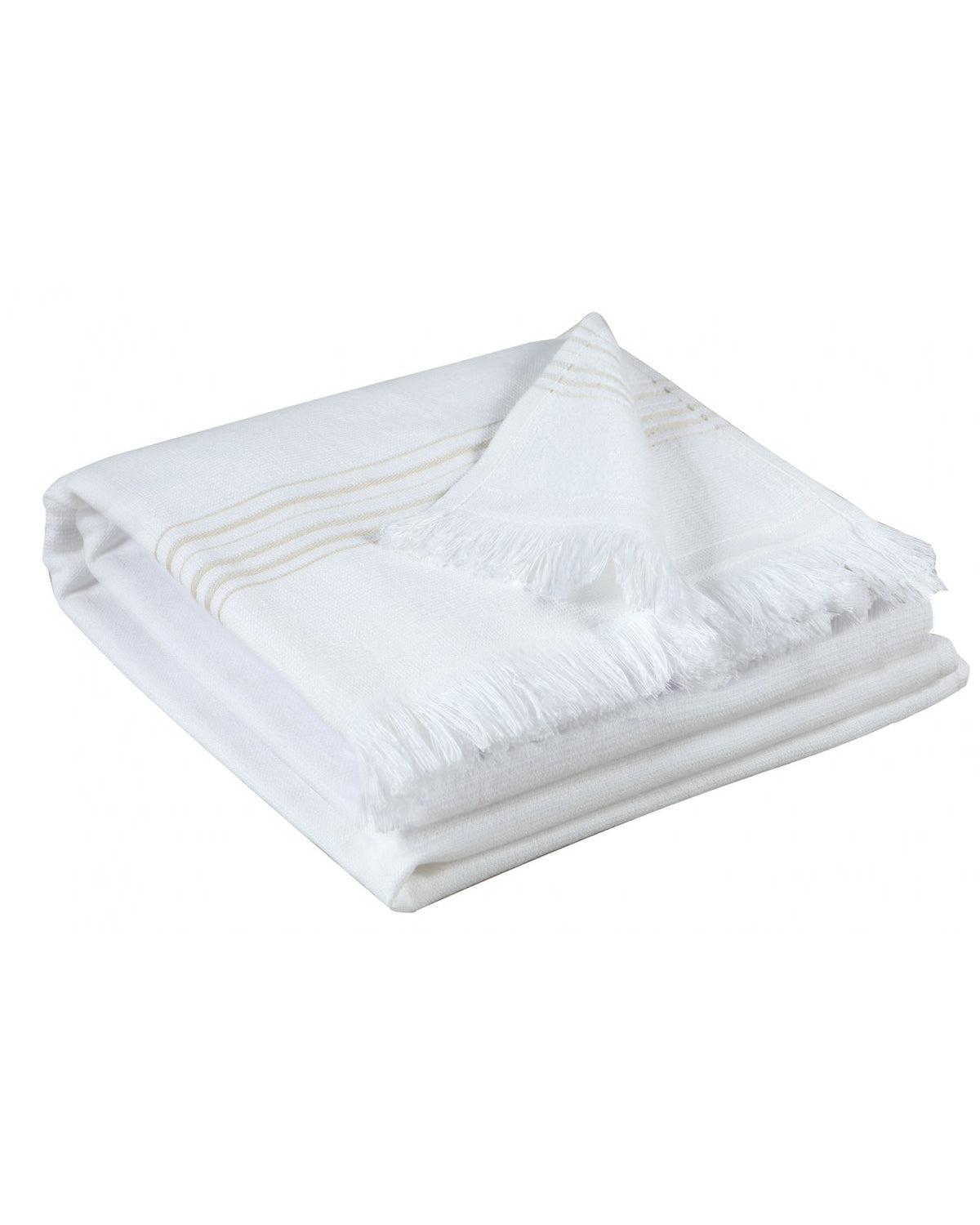 Cancun - Asciugamano Hammam bianco neve 90 X 180