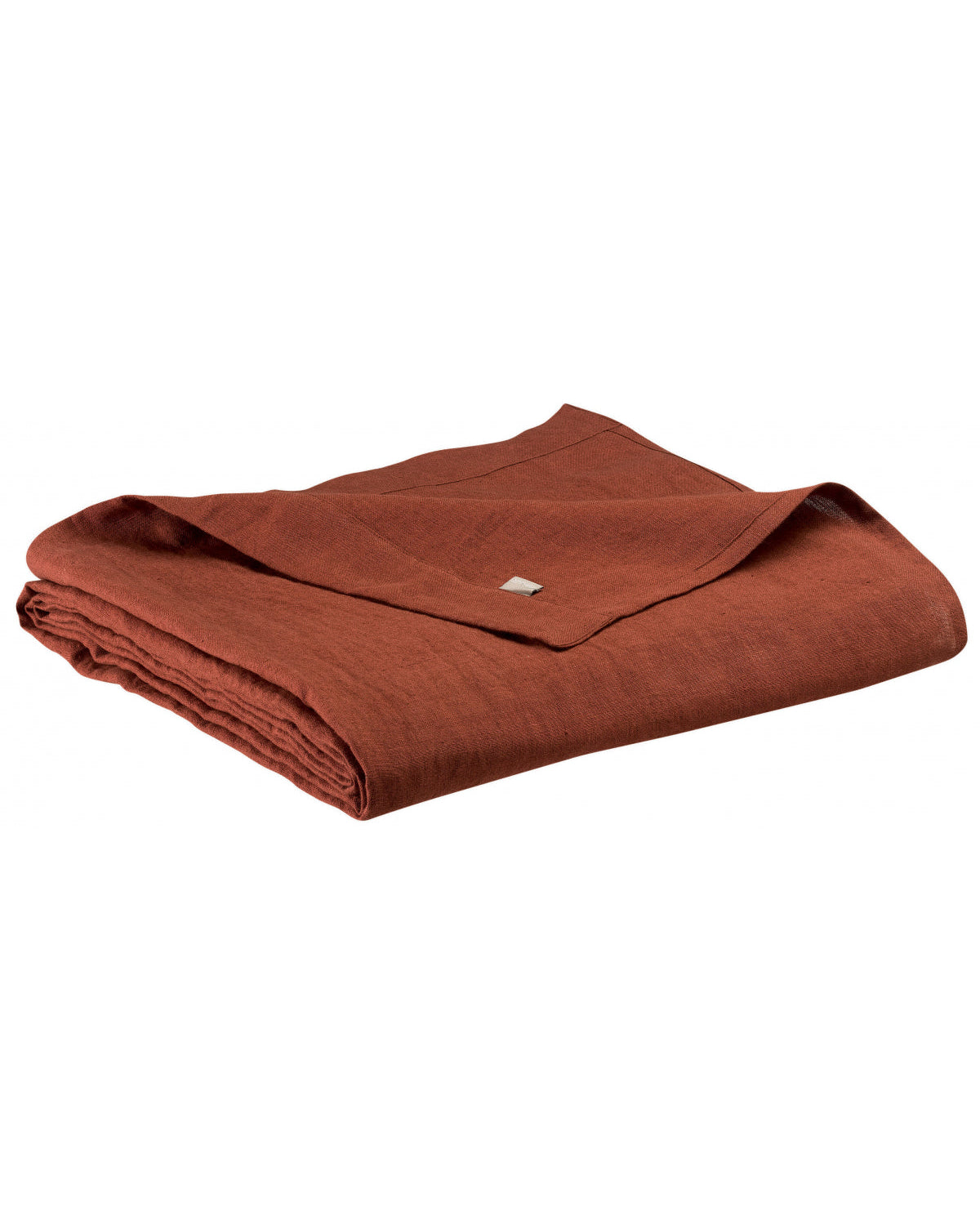 Zeff - Lenzuolo piatto in lino color caramello, 240 X 300