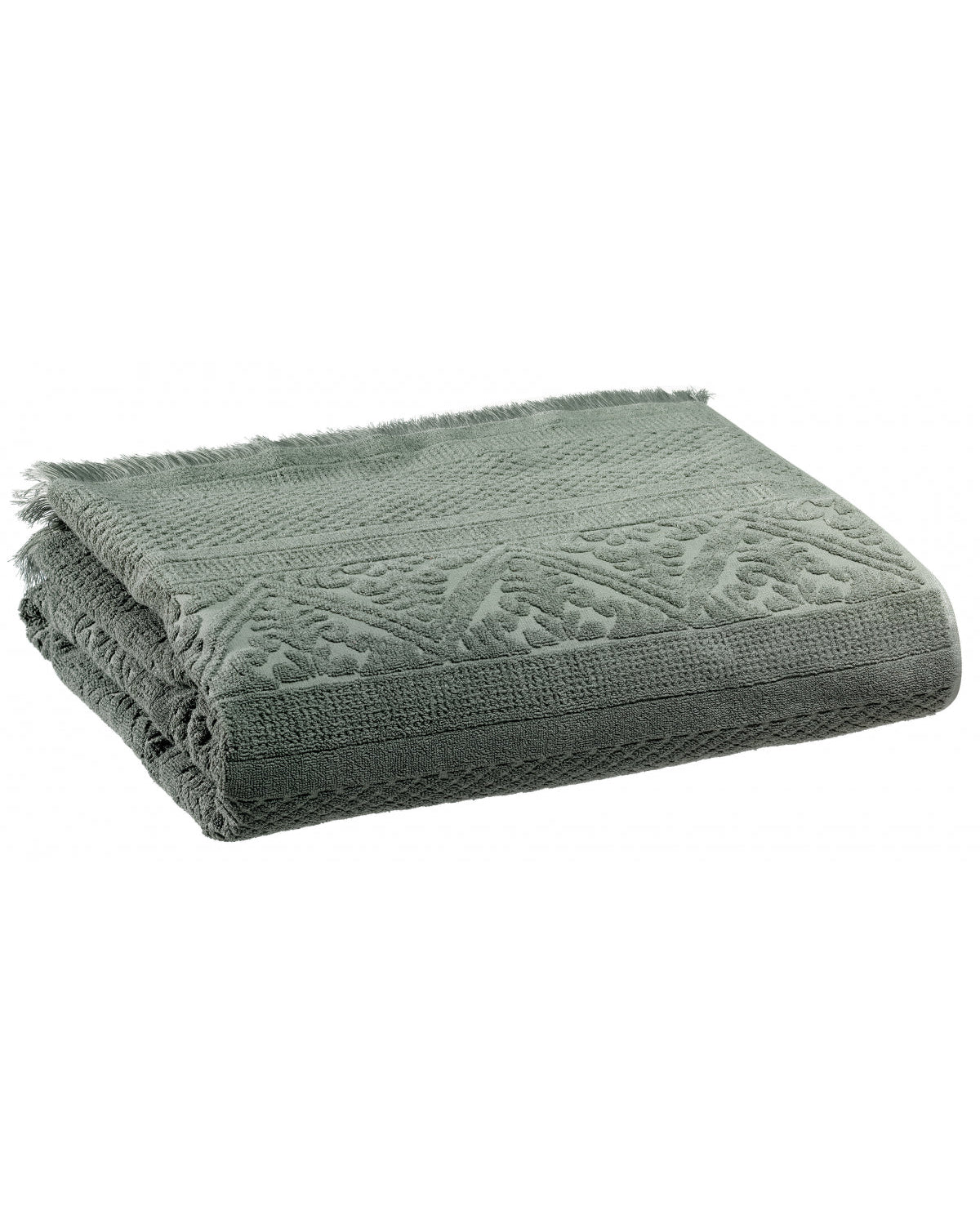 Zoe - Maxi asciugamano da bagno verde timo 100 X 180