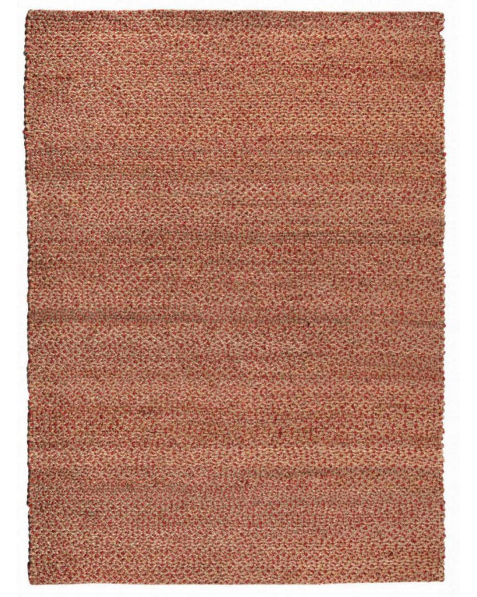 Elliot - Tappeto in juta e cotone rosso, 190 X 290