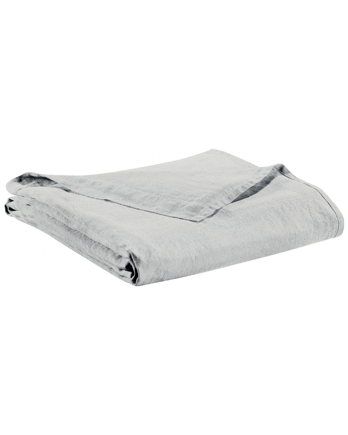 Zeff - Lenzuolo piatto in lino stonewashed grigio perla, 240 X 300