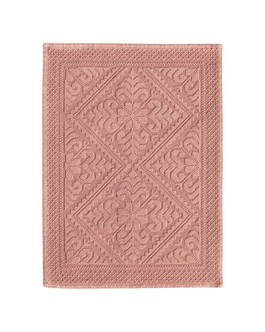 Enzo - Tappeto da bagno Stonewashed terracotta 54 X 64